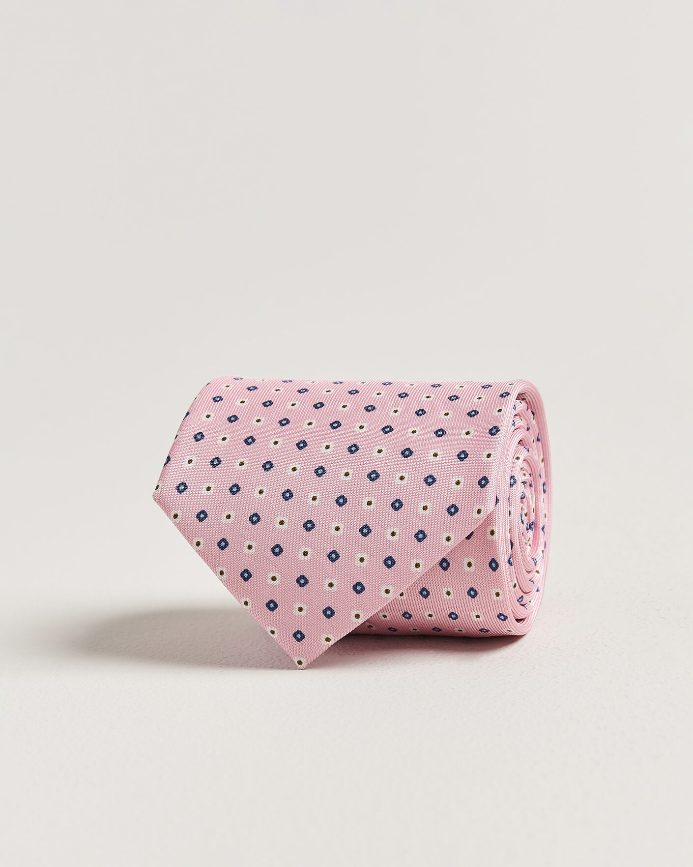 Mies | Solmiot | E. Marinella | 3-Fold Printed Silk Tie Pink