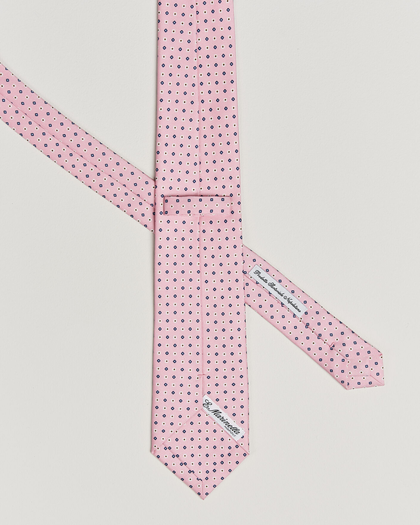 Mies | Solmiot | E. Marinella | 3-Fold Printed Silk Tie Pink