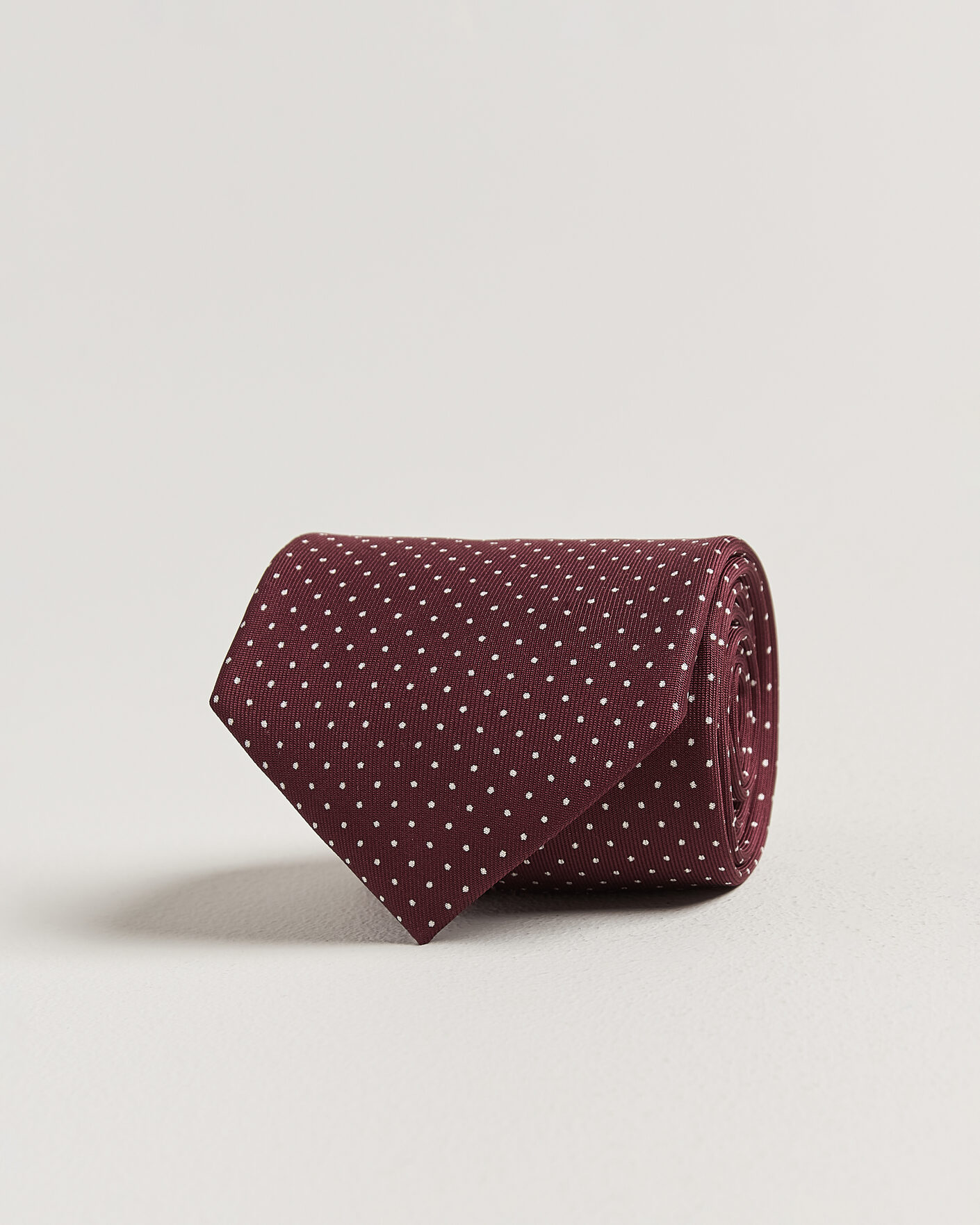 Miehet | Uutuudet | E. Marinella | 3-Fold Printed Silk Tie Burgundy