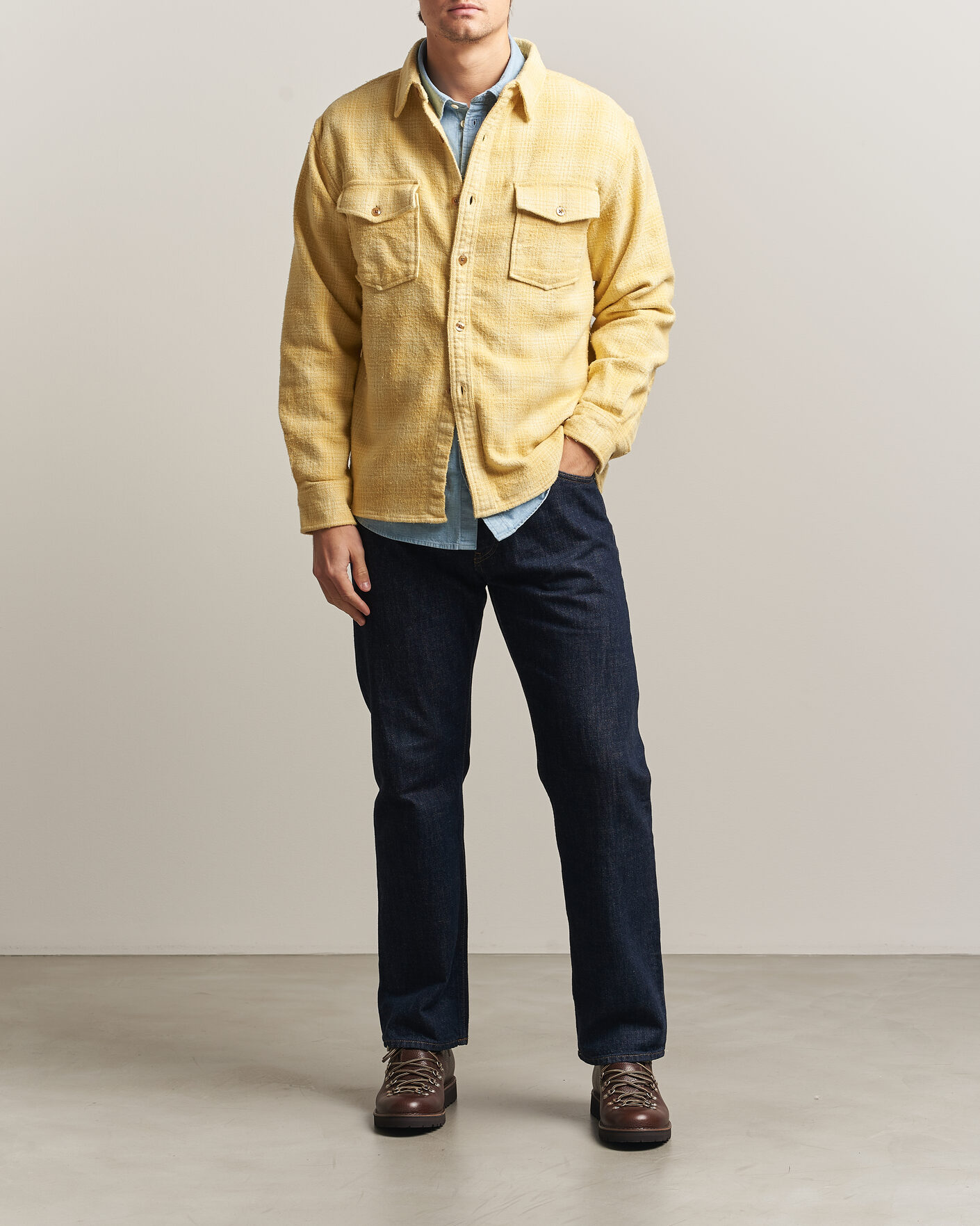 Mies | Kauluspaidat | Pendleton | Big Pocket Shirt Cream Shadow