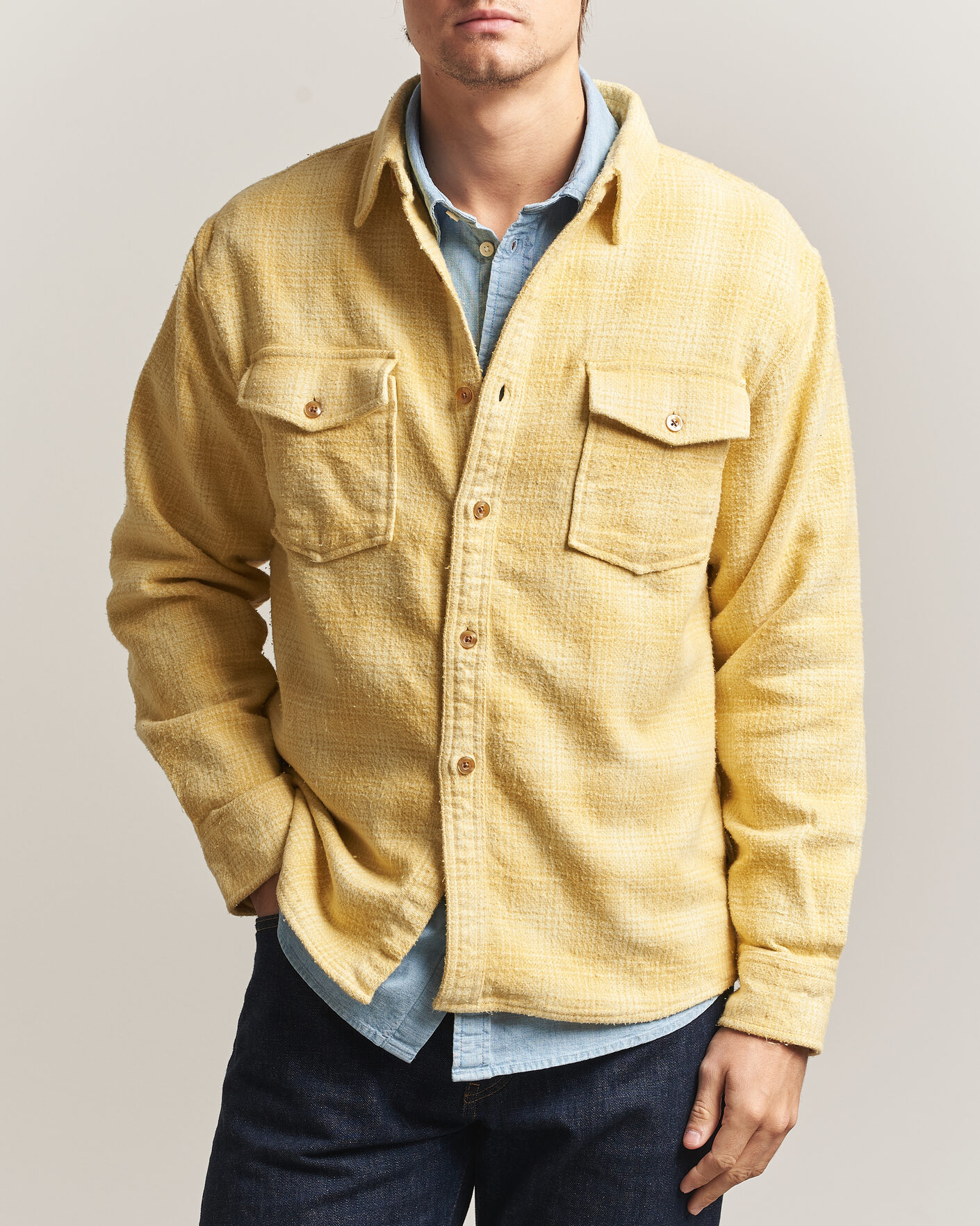 Mies | Kauluspaidat | Pendleton | Big Pocket Shirt Cream Shadow