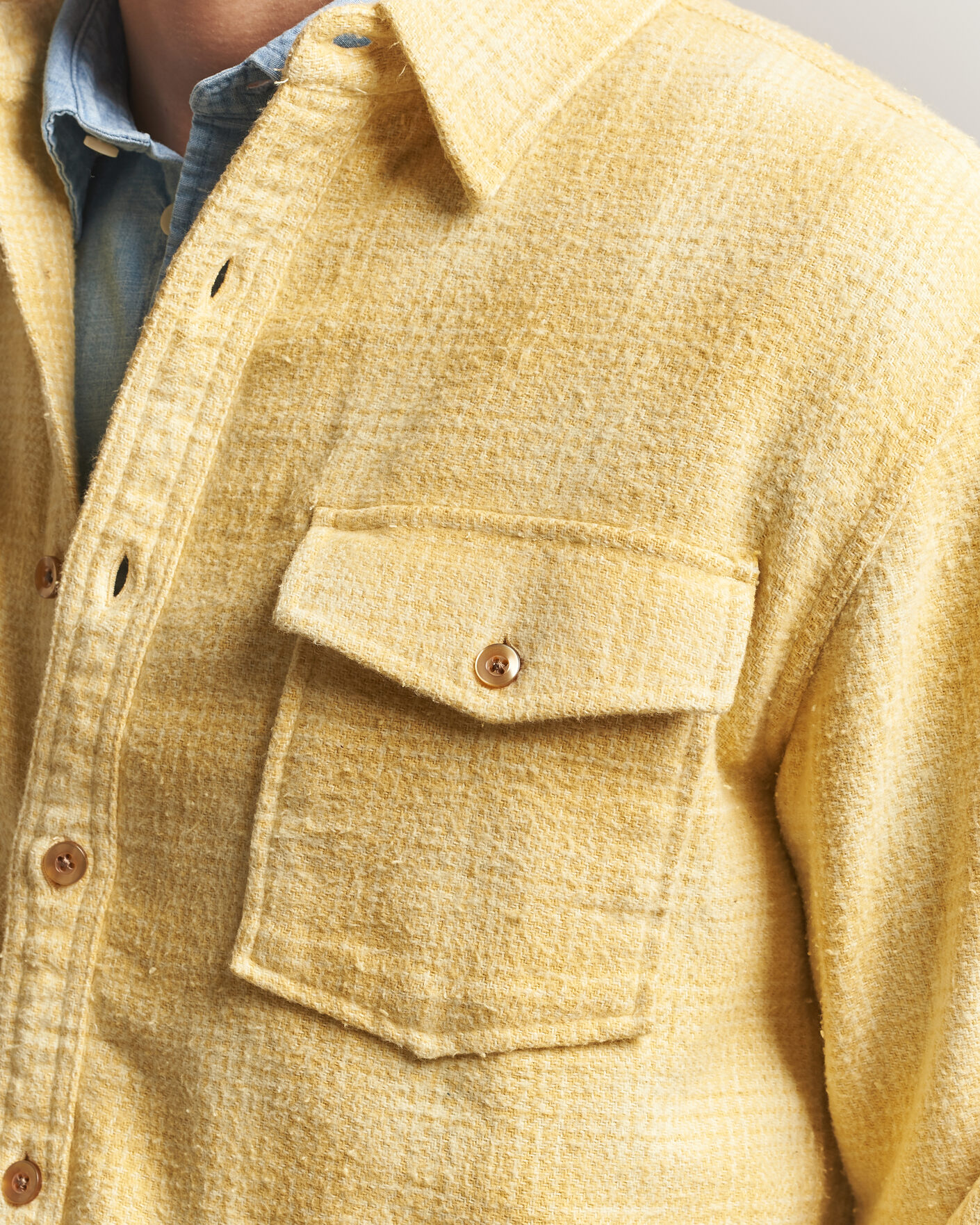 Mies | Kauluspaidat | Pendleton | Big Pocket Shirt Cream Shadow