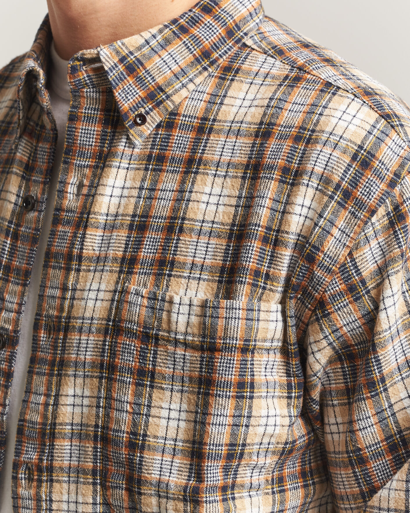 Mies | Kauluspaidat | Pendleton | Flannel Button Down Shirt Brown Check
