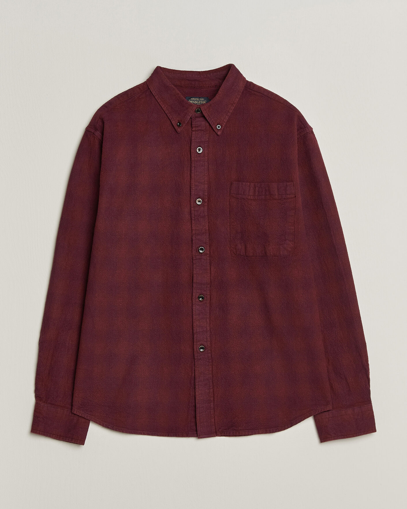 Mies | Kauluspaidat | Pendleton | Flannel Button Down Shirt Maroon Plaid