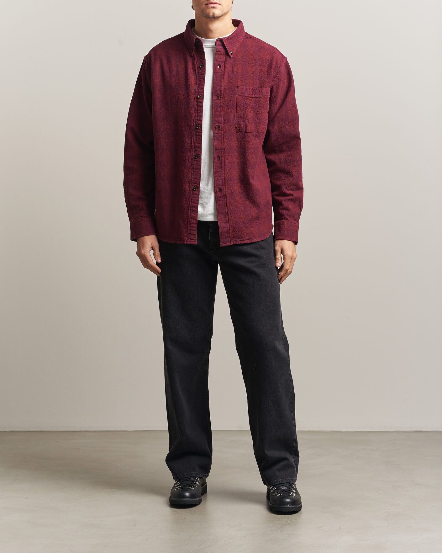 Mies | Kauluspaidat | Pendleton | Flannel Button Down Shirt Maroon Plaid