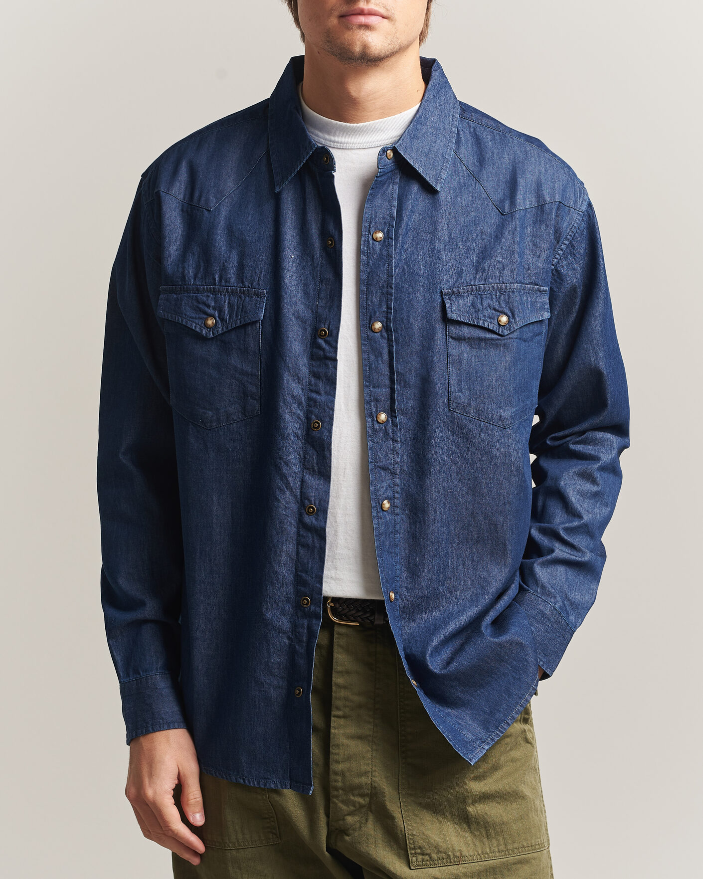 Mies | Kauluspaidat | Pendleton | Chandler Western Shirt Indigo Chambray