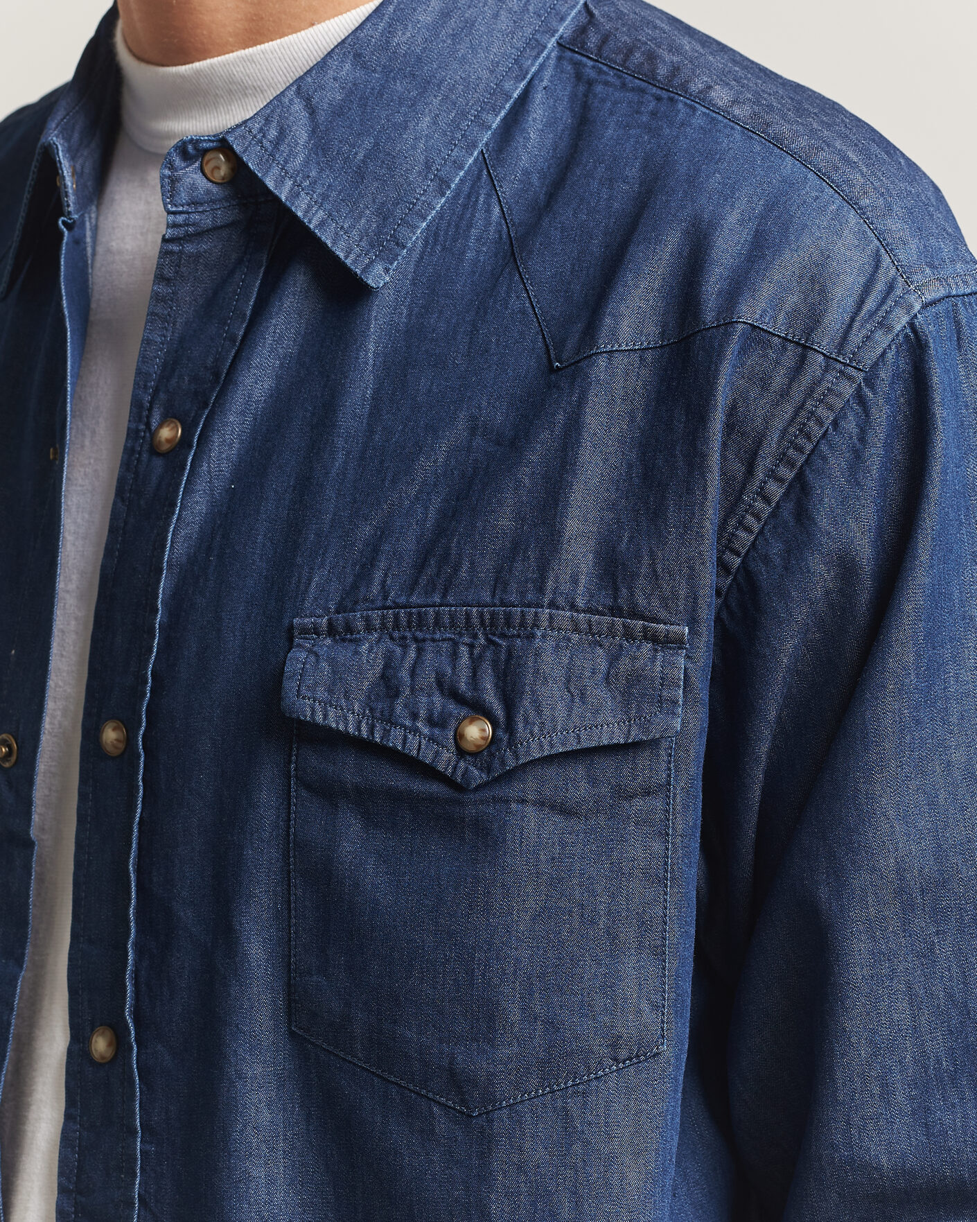 Mies | Kauluspaidat | Pendleton | Chandler Western Shirt Indigo Chambray