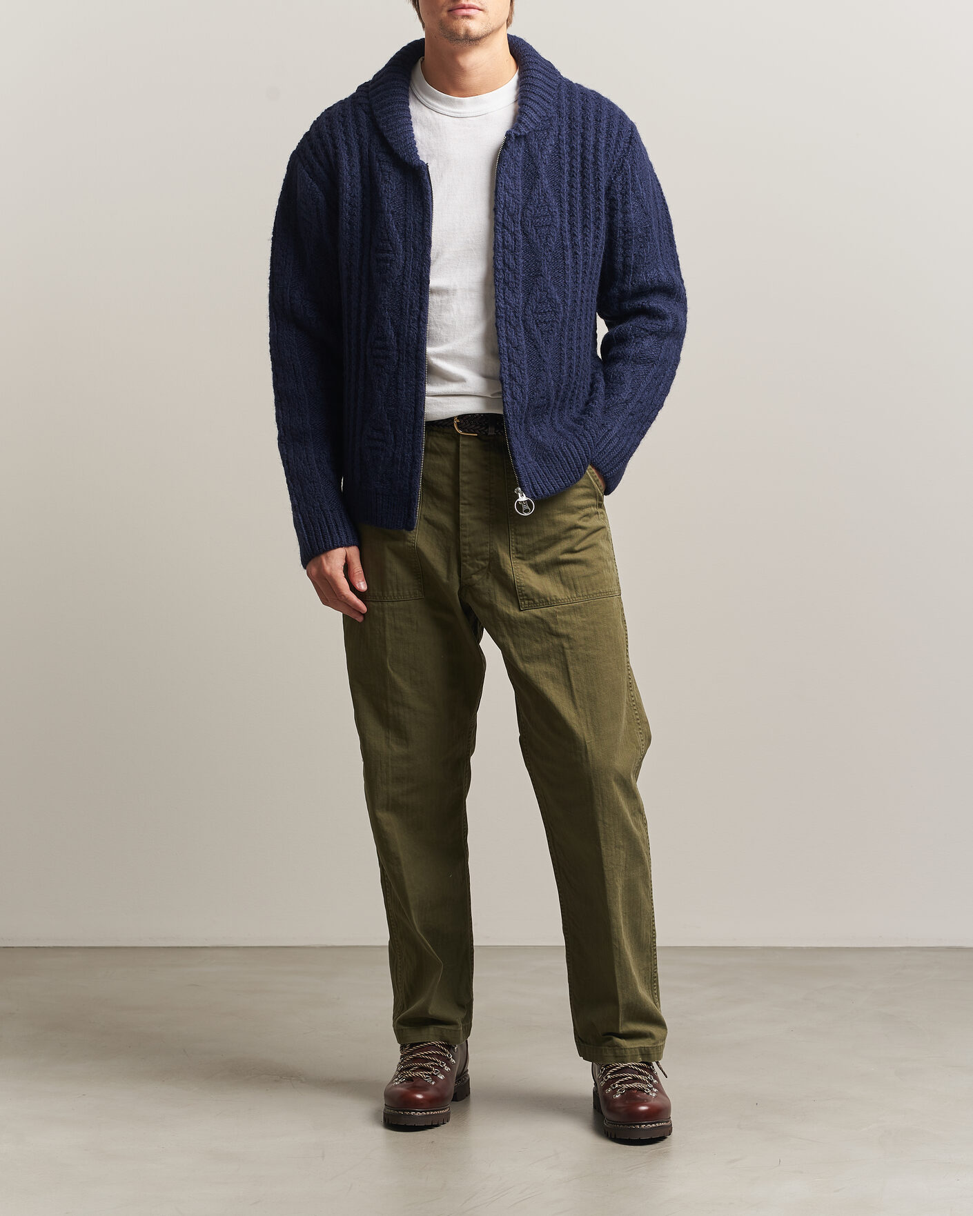 Mies | Puserot | Pendleton | Hoop Zip Cardigan Navy