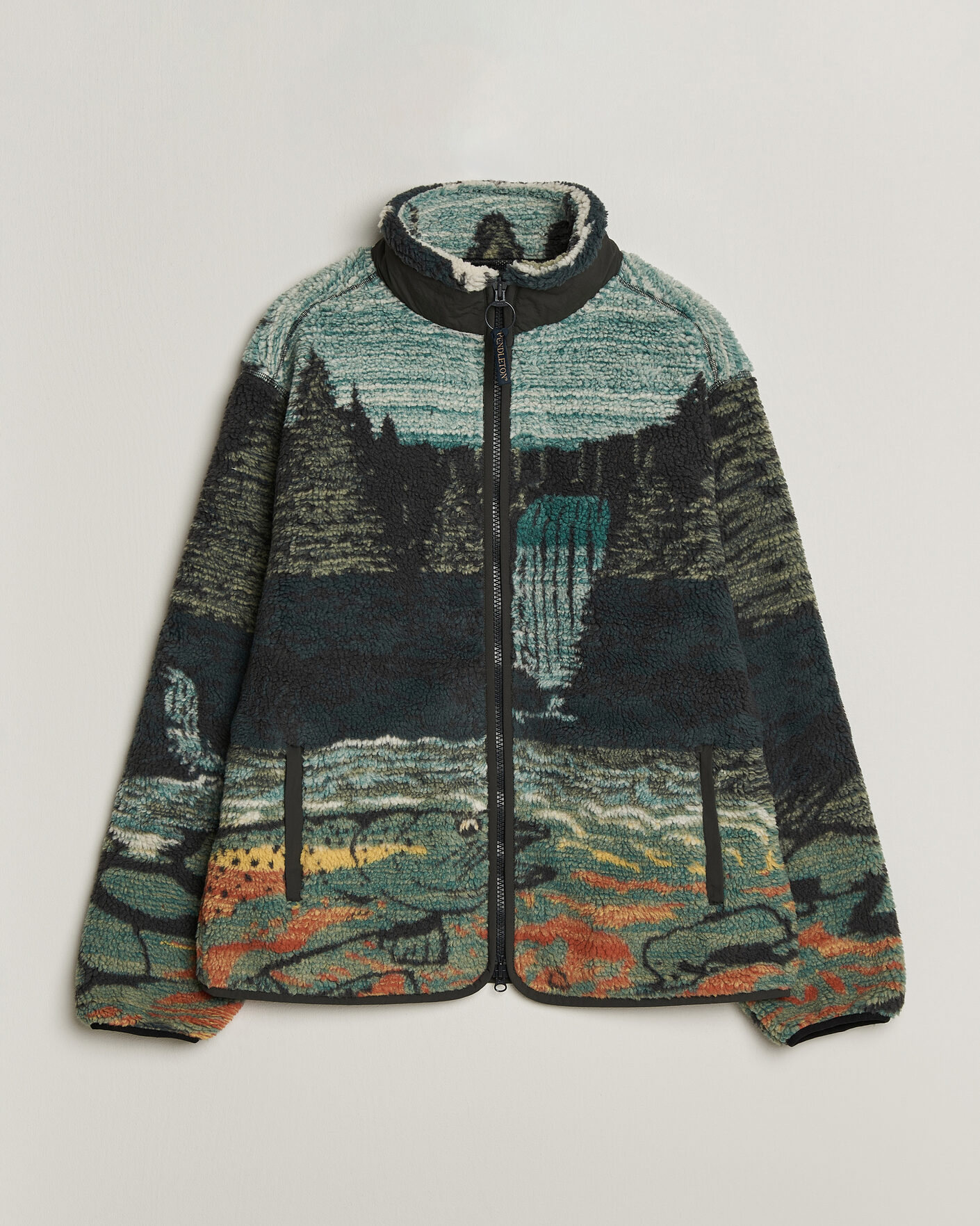 Mies | Puserot | Pendleton | Jacquard Sherpa Fleece Salmon Falls
