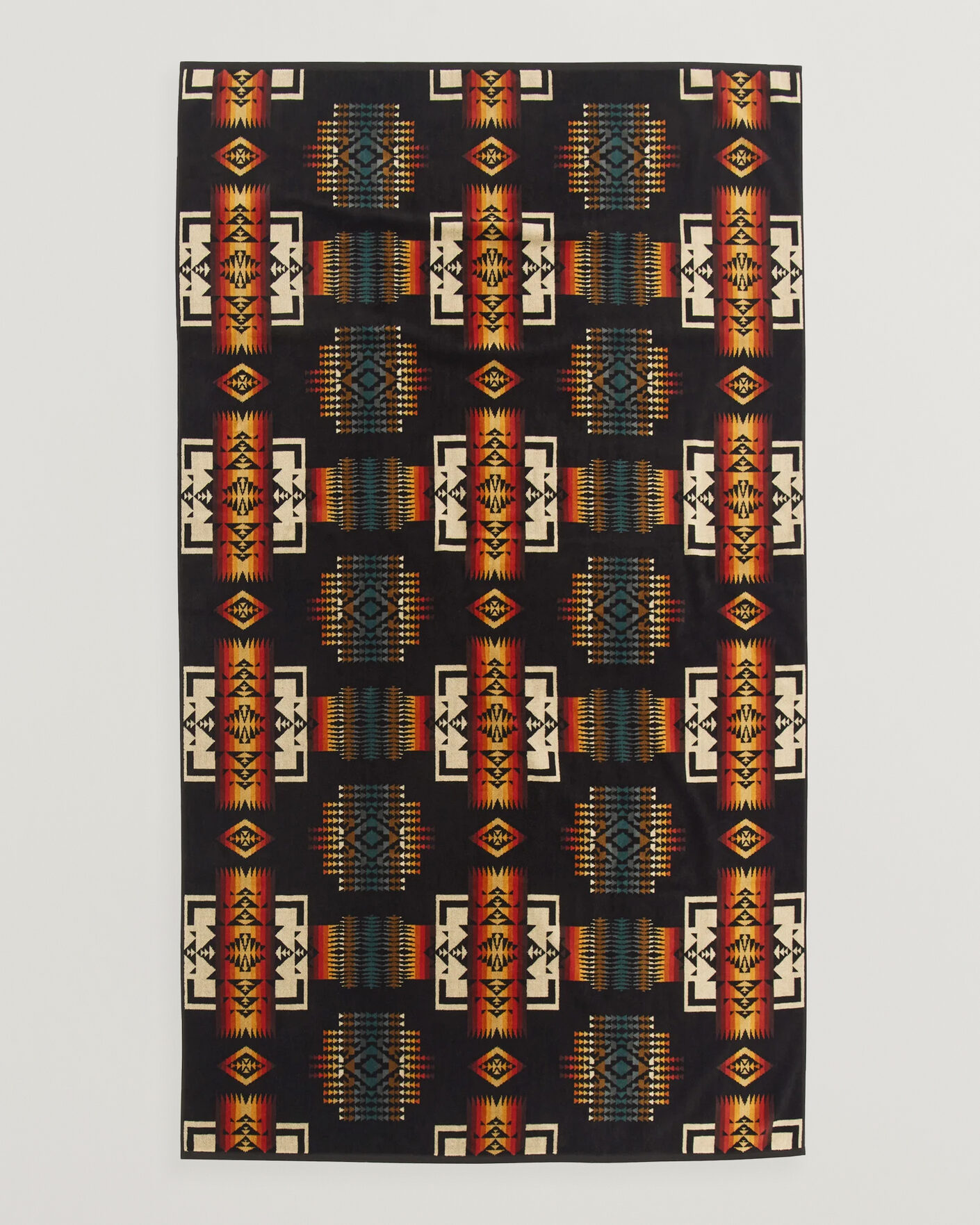 Mies | Tekstiilit | Pendleton | Oversized Jacquard Spa Towel Black