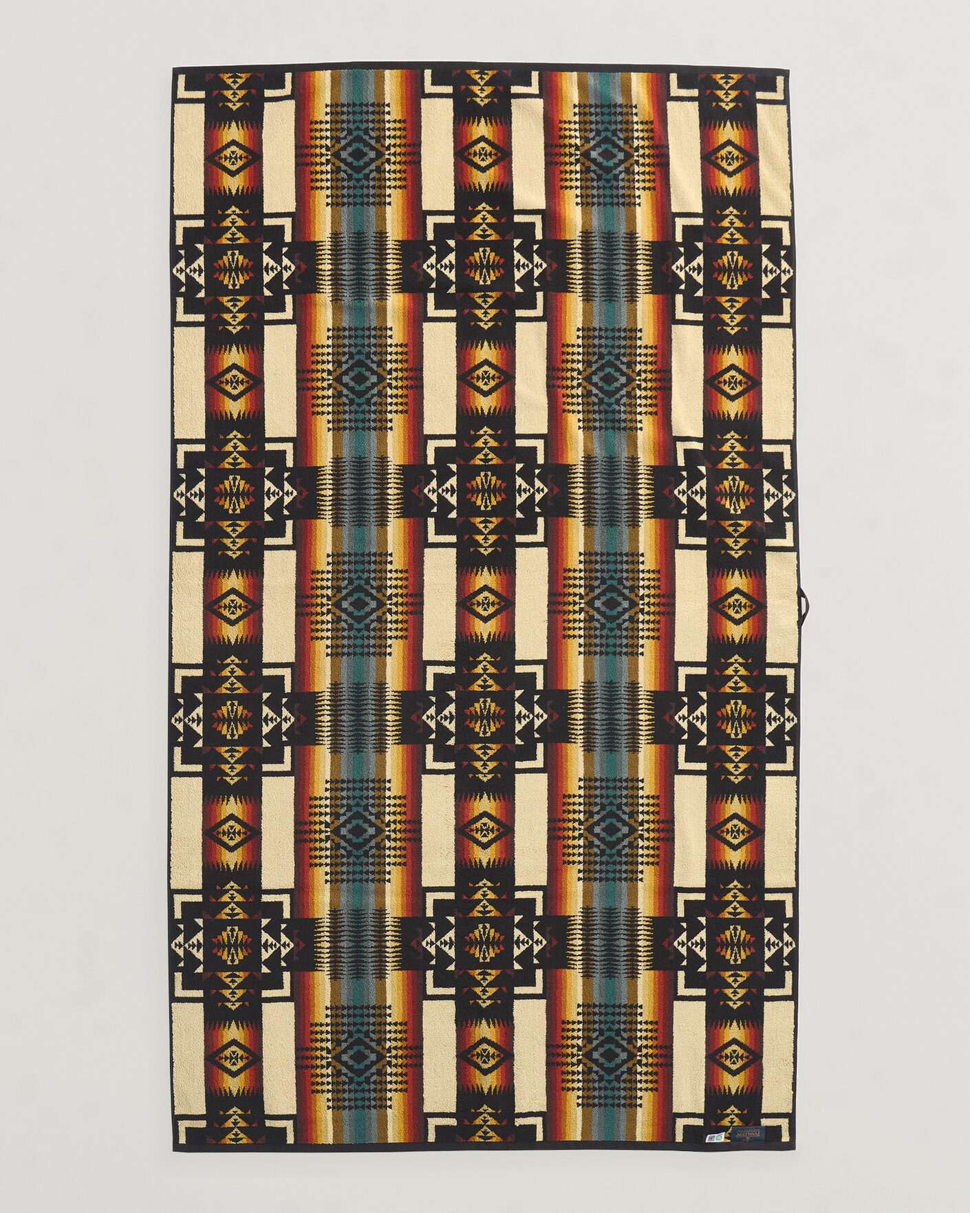 Mies | Tekstiilit | Pendleton | Oversized Jacquard Spa Towel Black