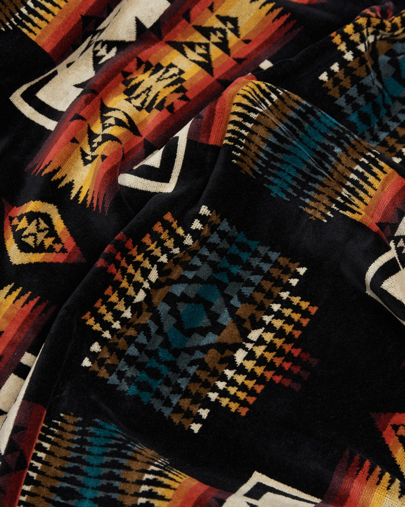 Mies | Tekstiilit | Pendleton | Oversized Jacquard Spa Towel Black
