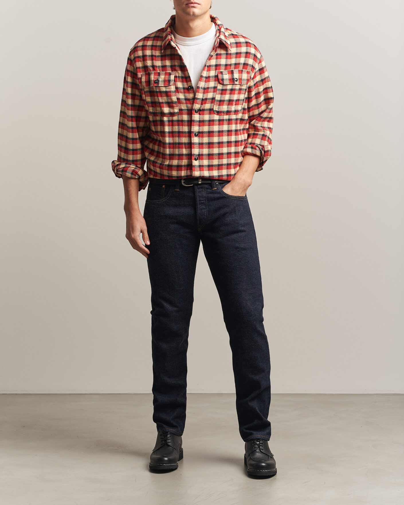 Mies | Farkut | RRL | Slim Fit Selvedge Jeans East/West Rinse