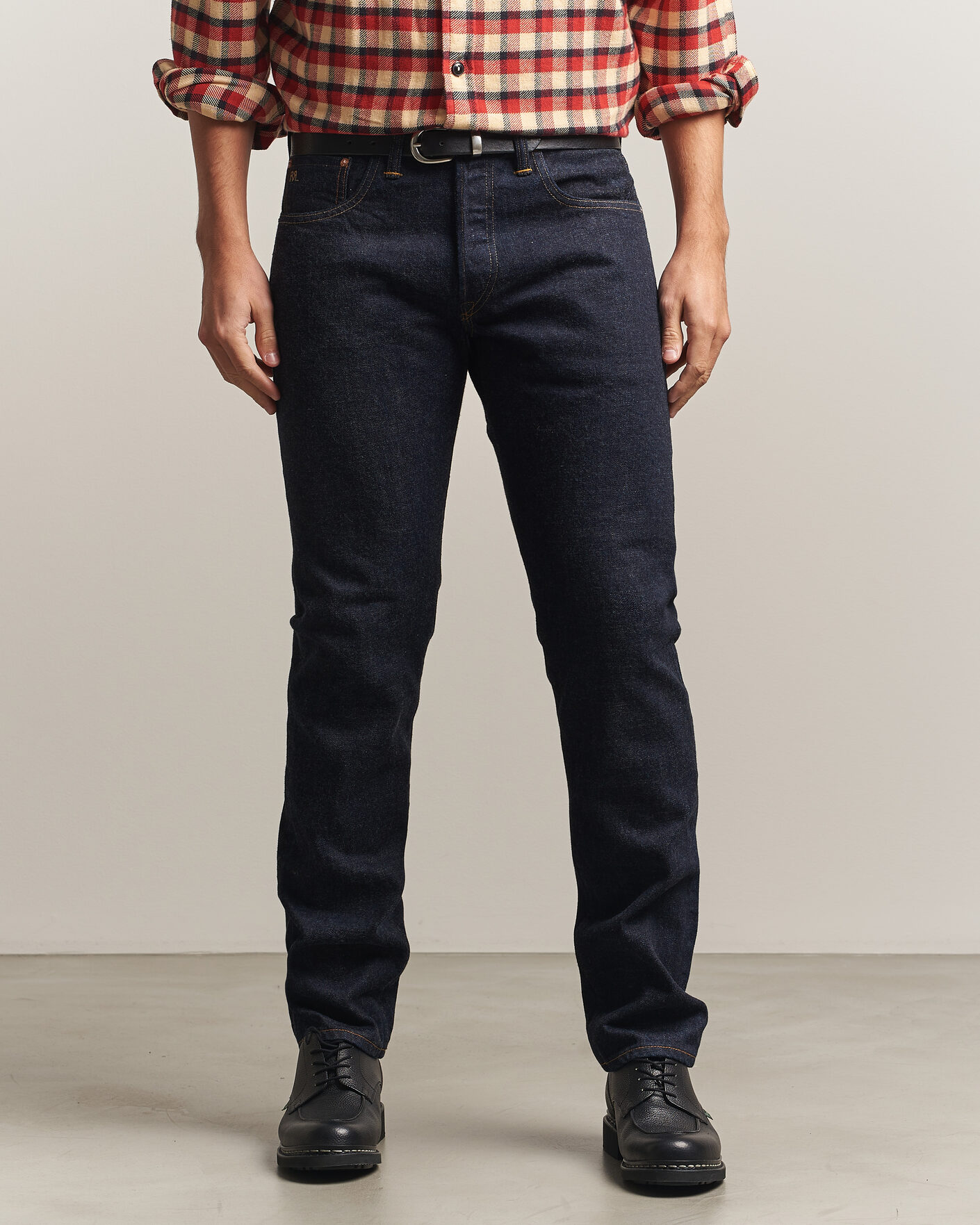 Mies | Farkut | RRL | Slim Fit Selvedge Jeans East/West Rinse