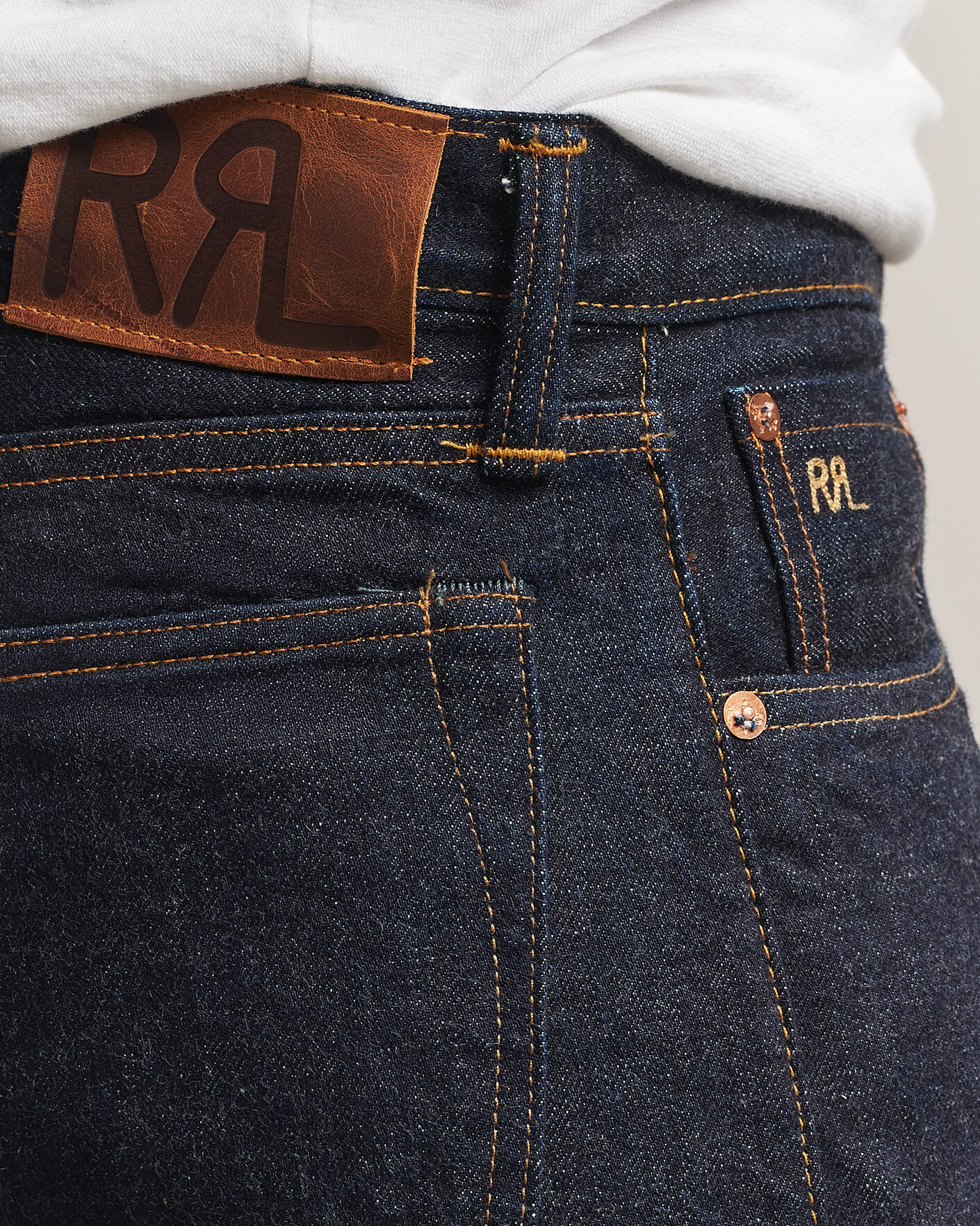 Mies | Farkut | RRL | Slim Fit Selvedge Jeans East/West Rinse