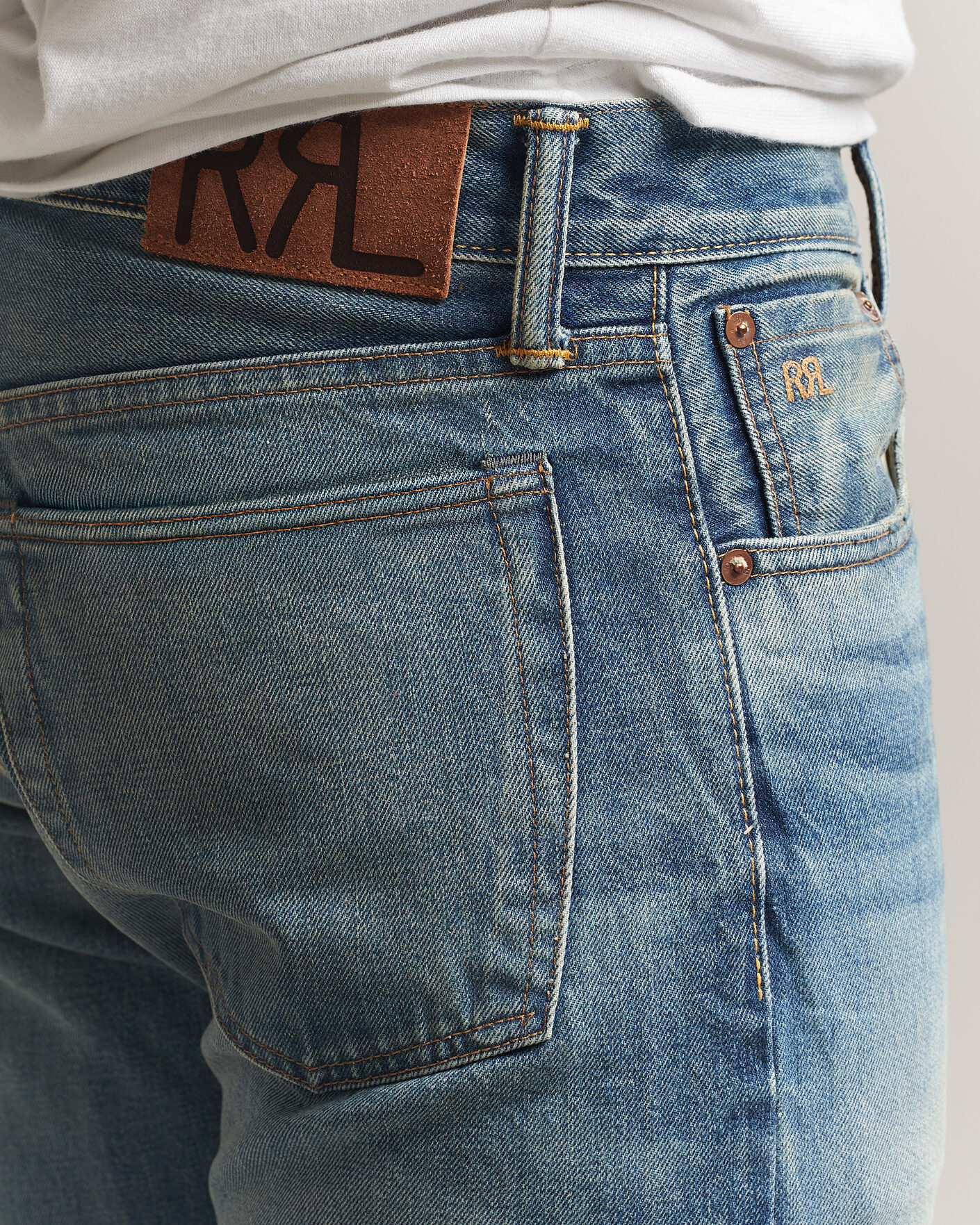 Mies | Farkut | RRL | Slim Fit Selvedge Jeans Clearford Wash