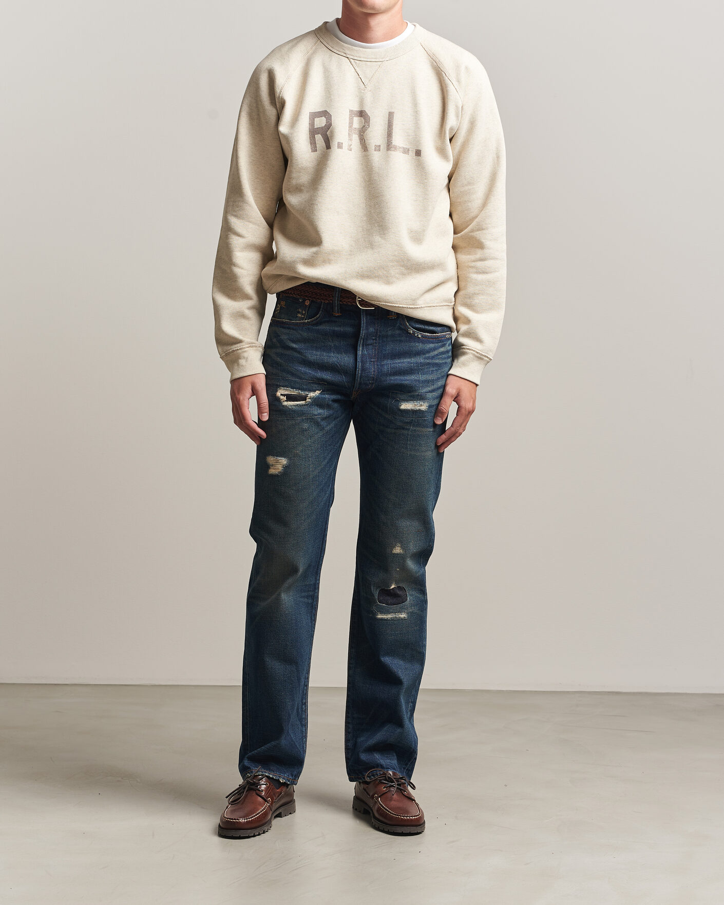 Mies | Farkut | RRL | Straight Leg Selvedge Jeans Hawley Wash