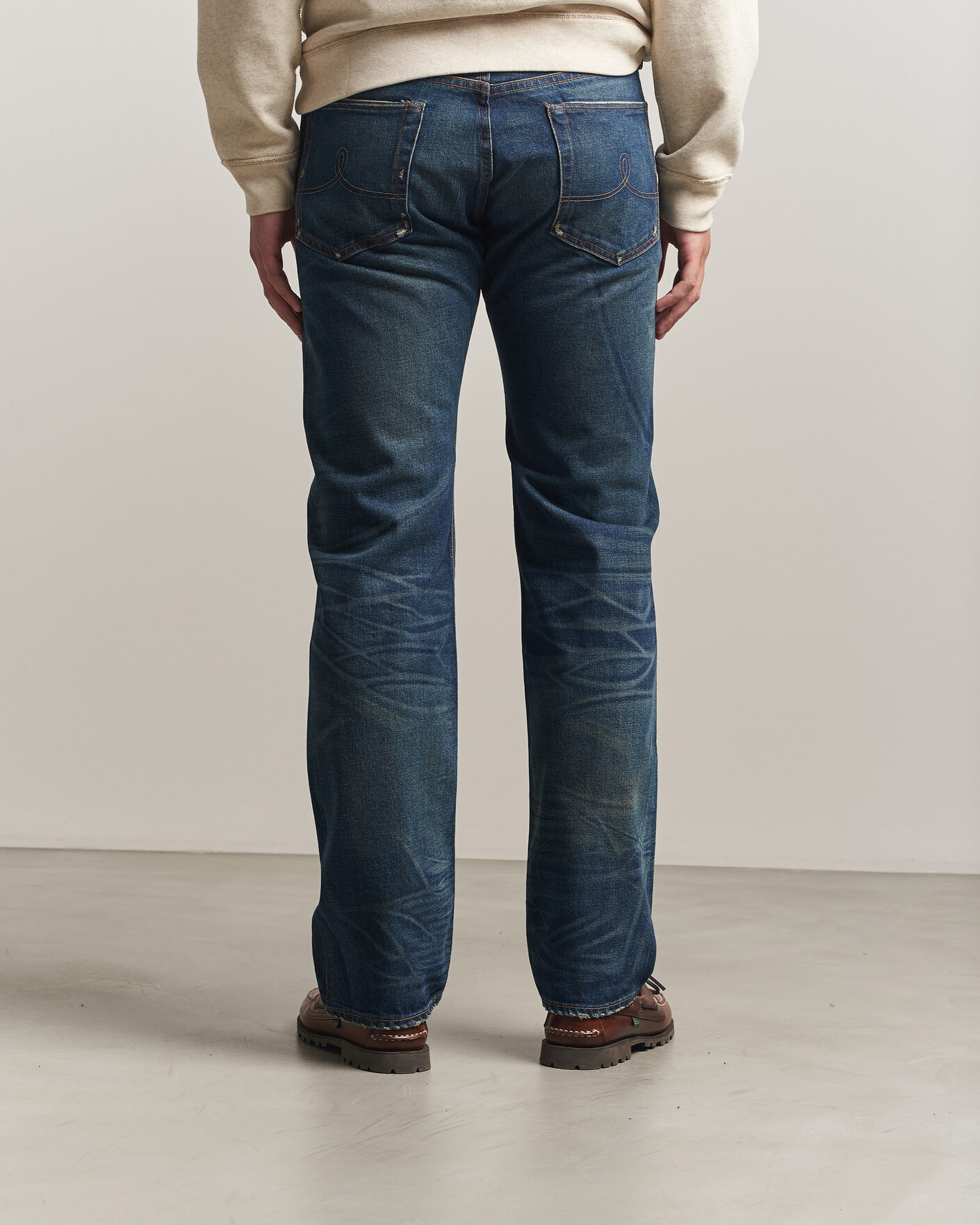Mies | Farkut | RRL | Straight Leg Selvedge Jeans Hawley Wash