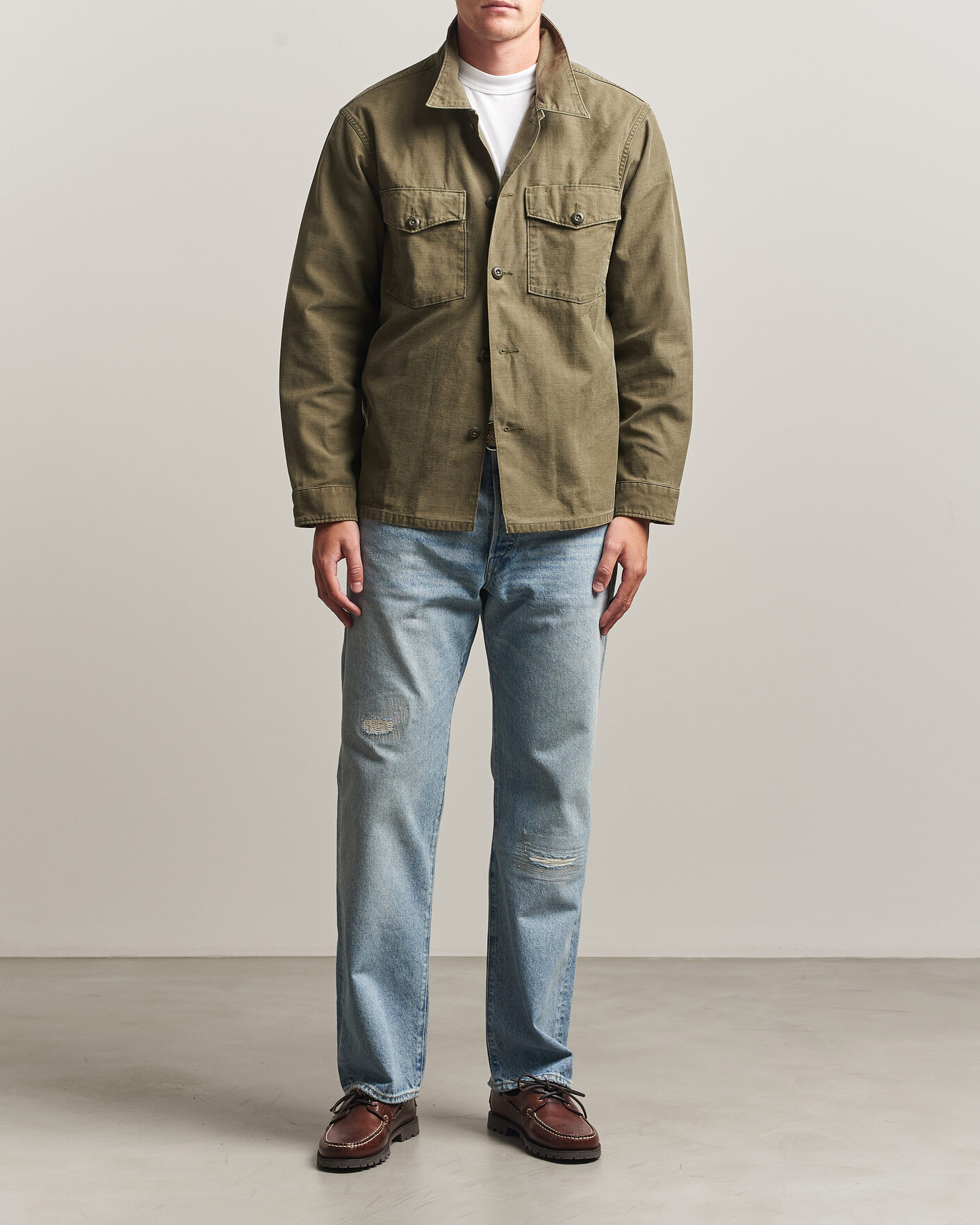 Mies | Farkut | RRL | Vintage Fit Distressed Jeans Bridgeview Wash