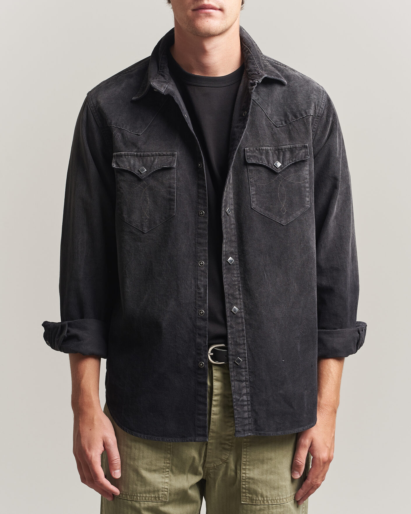 Mies | Kauluspaidat | RRL | Buffalo Western Shirt Black