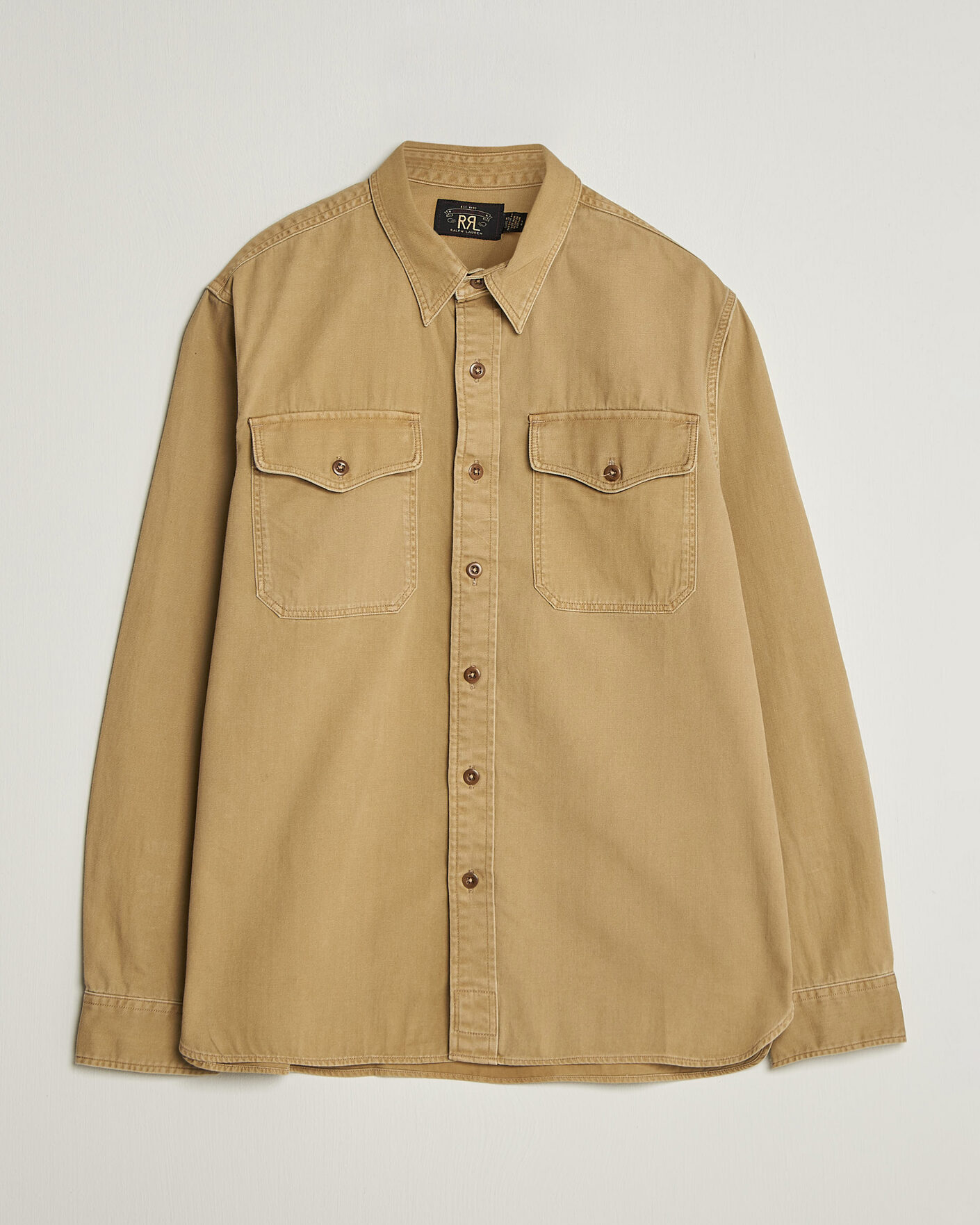 Mies | Kauluspaidat | RRL | Officers Shirt Faded Tan