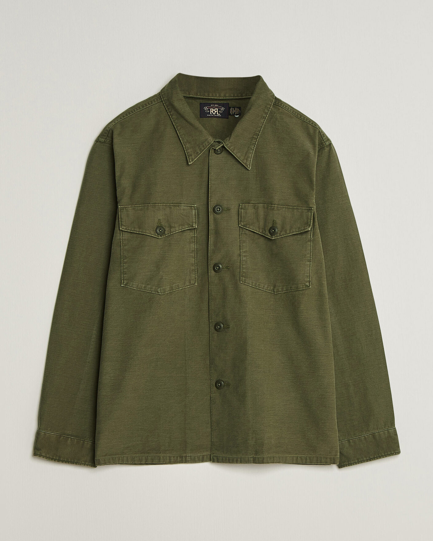 Mies | Kauluspaidat | RRL | Regiment Overshirt Olive