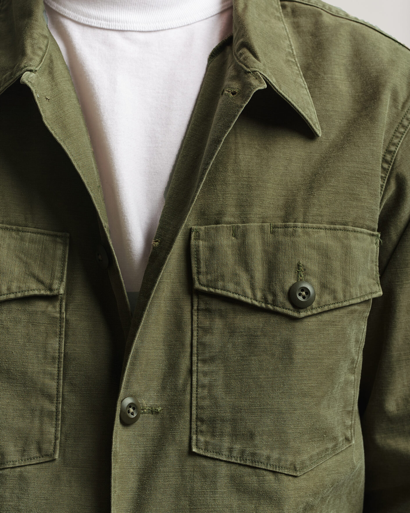 Mies | Kauluspaidat | RRL | Regiment Overshirt Olive