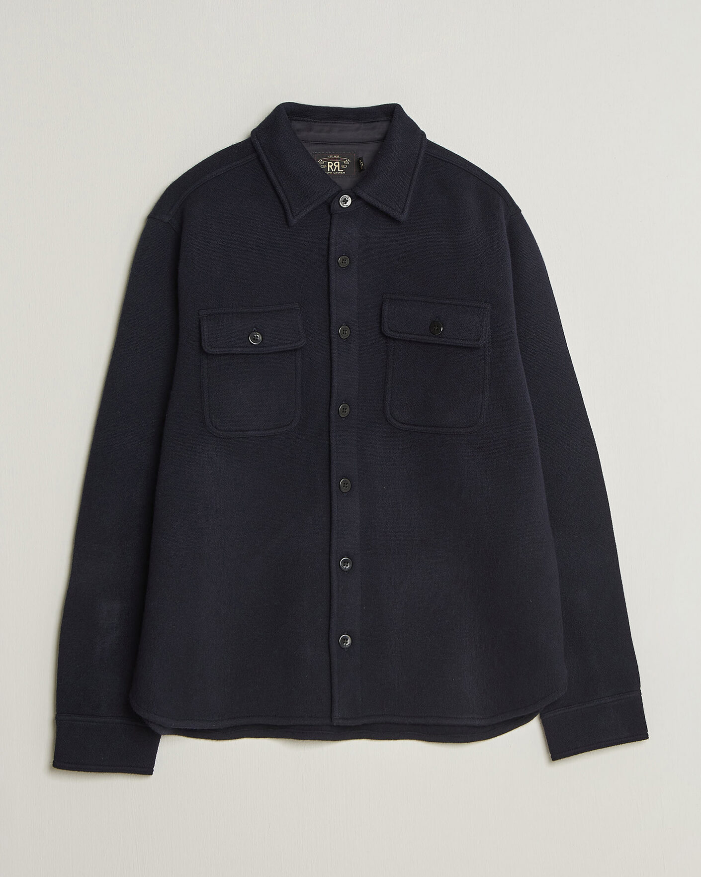 Mies | Kauluspaidat | RRL | CPO Cardigan Shirt Navy
