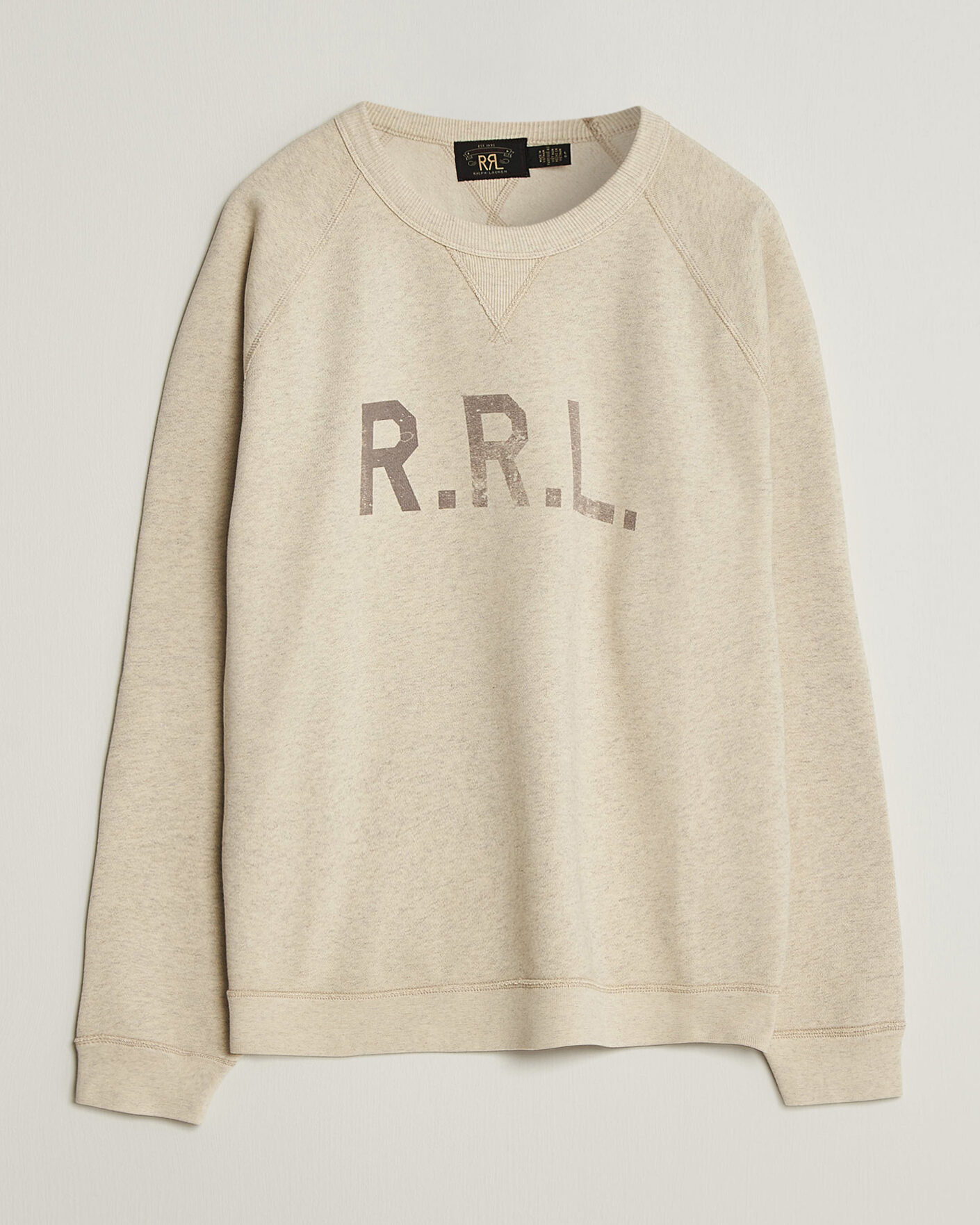 Mies | Puserot | RRL | Raglan Sleeve Sweatshirt Oatmeal Heather