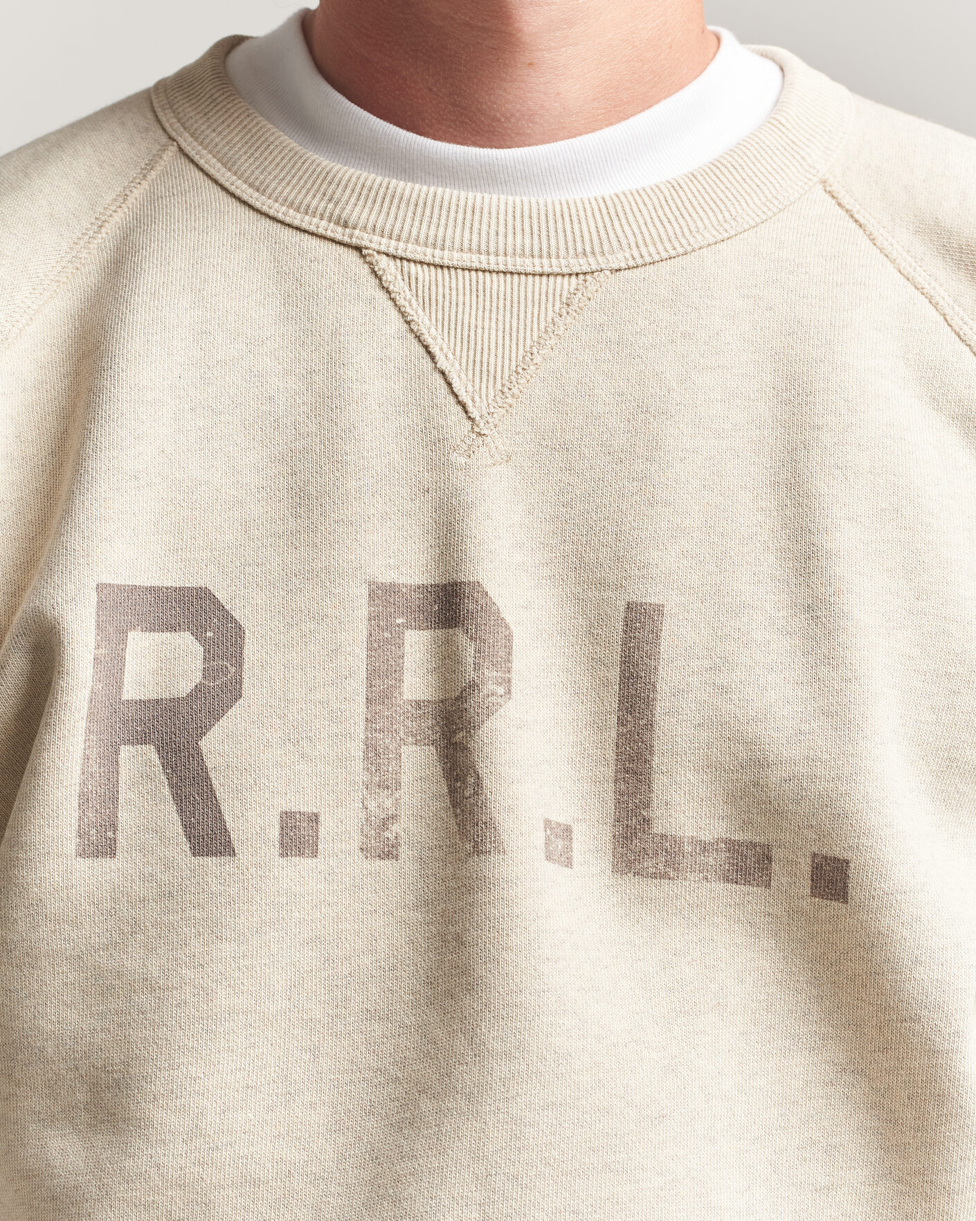Mies | Puserot | RRL | Raglan Sleeve Sweatshirt Oatmeal Heather