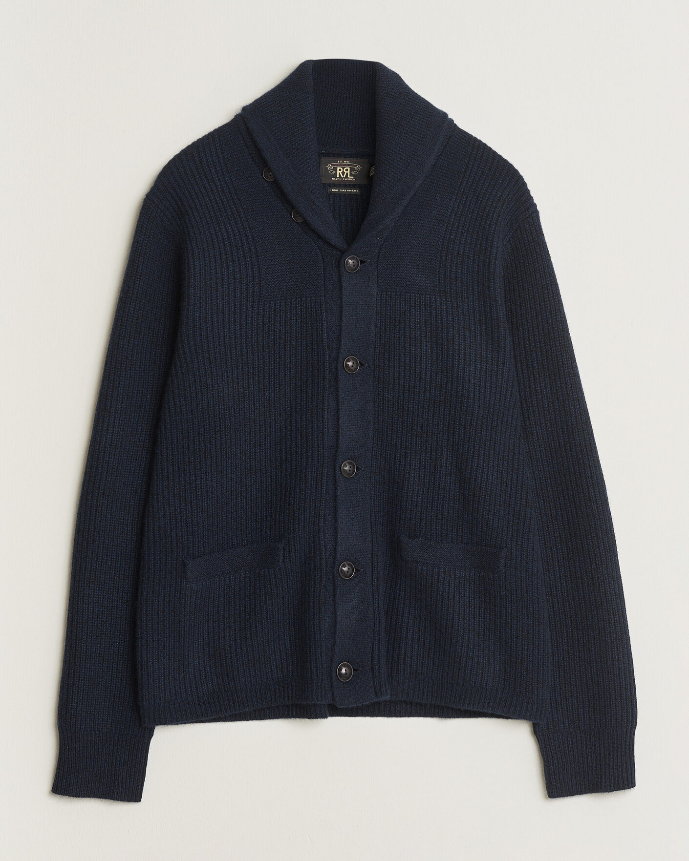 Mies | Puserot | RRL | Cashmere Shawl Collar Cardigan Navy