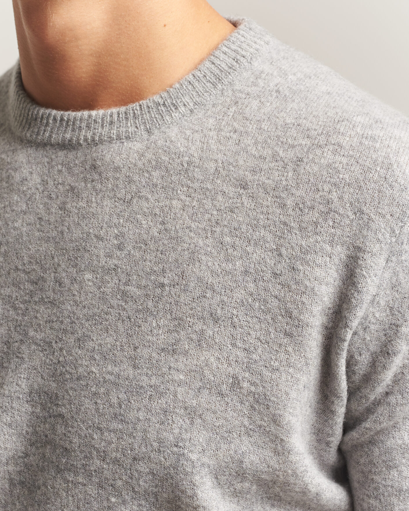 Mies | Puserot | Altea | Cloud Cashmere Blend Sweater Grey Melange