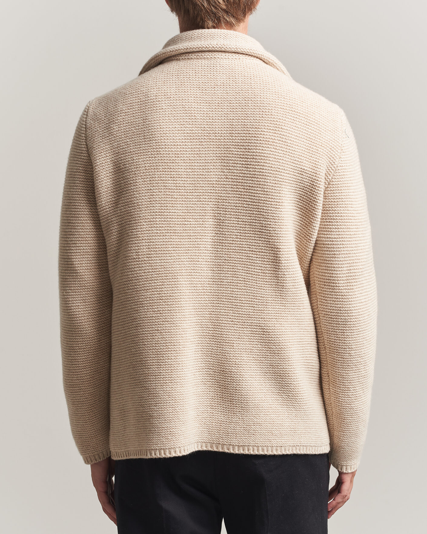 Mies | Puserot | Altea | Wool Cardigan Jacket Beige