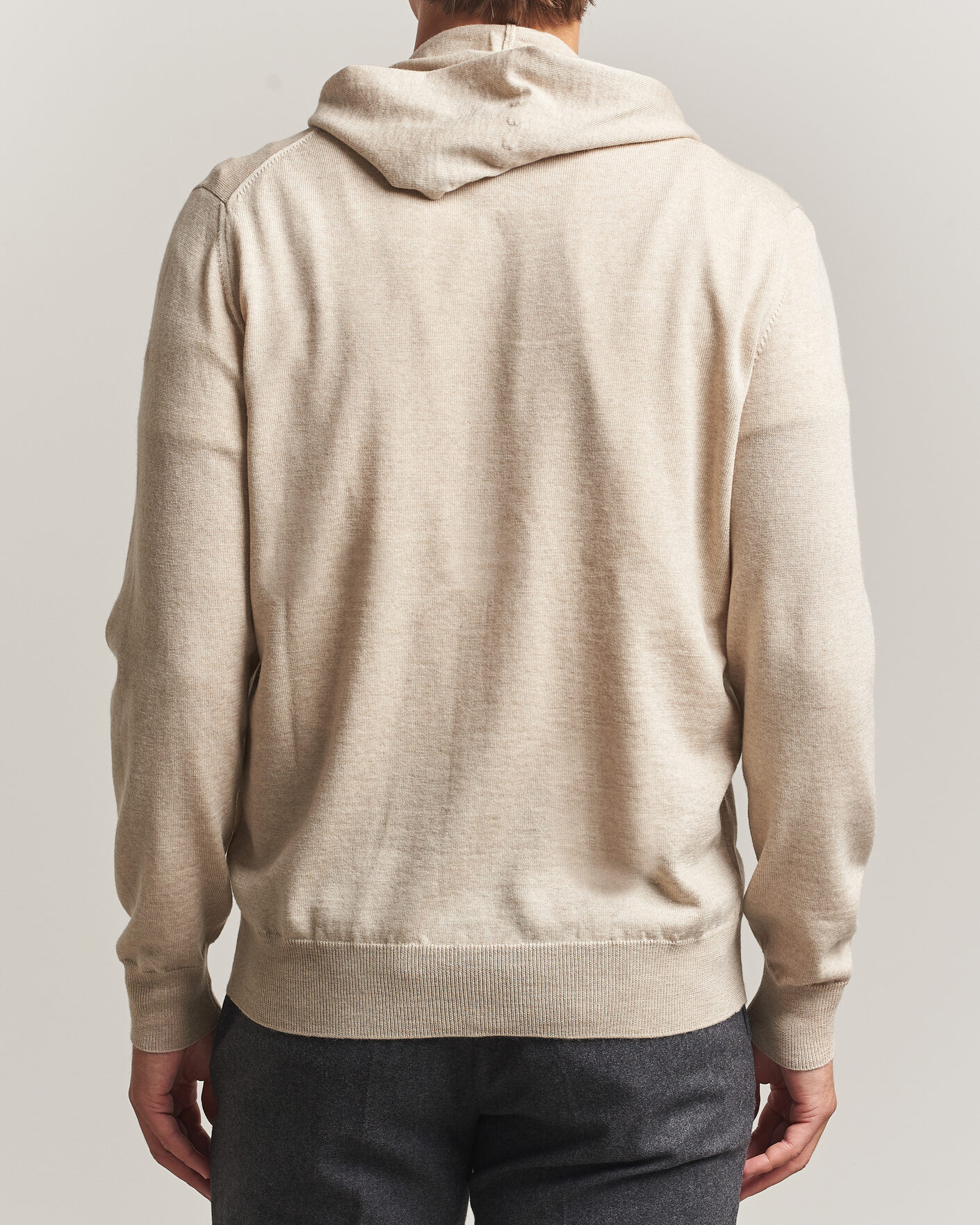 Mies | Puserot | Altea | Merino Wool Cardigan Beige