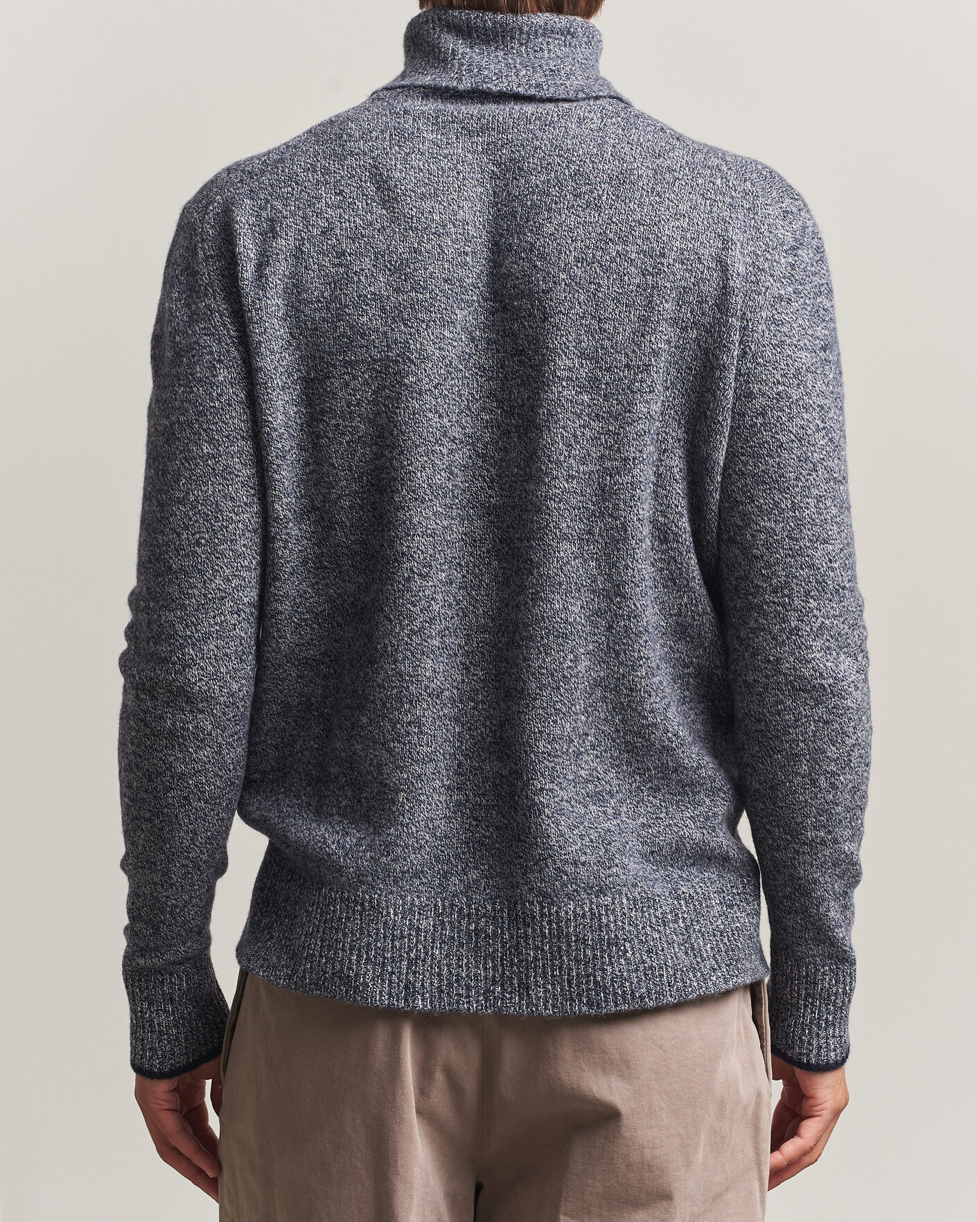 Mies | Puserot | Altea | Cloud Cashmere Blend Rollneck Navy Melange
