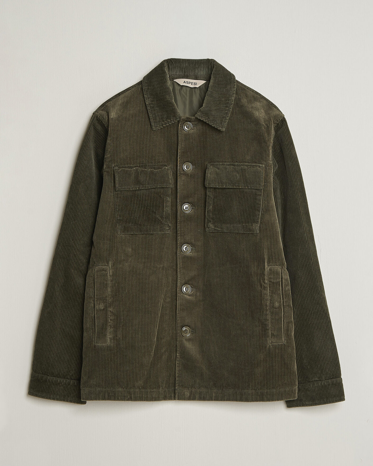 Mies | Takit | Aspesi | Tigre Corduroy Shirt Jacket Military