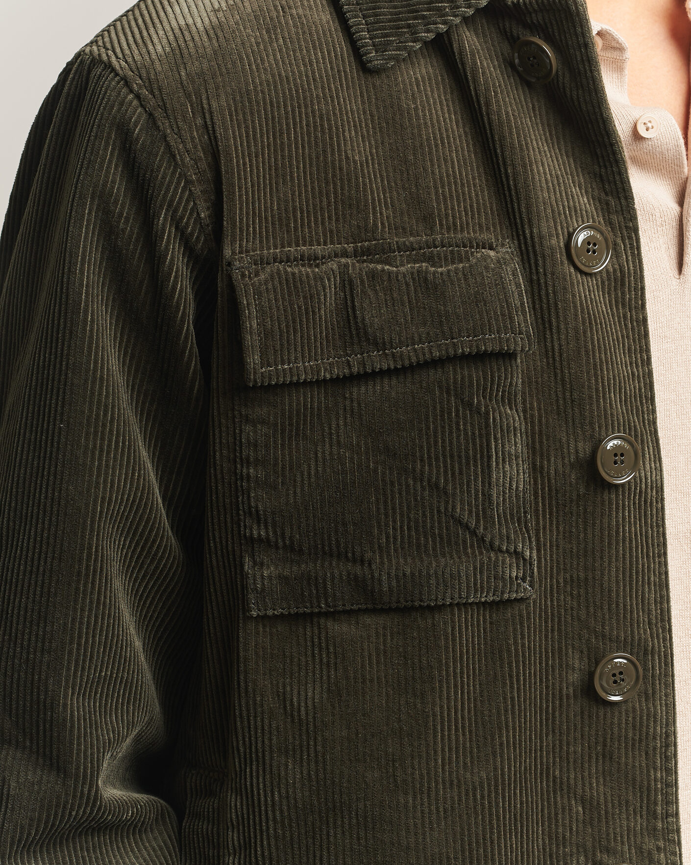 Mies | Takit | Aspesi | Tigre Corduroy Shirt Jacket Military
