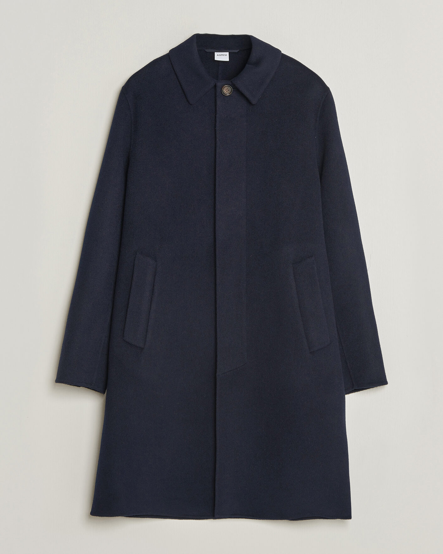 Mies | Takit | Aspesi | Double Wool Coat Navy