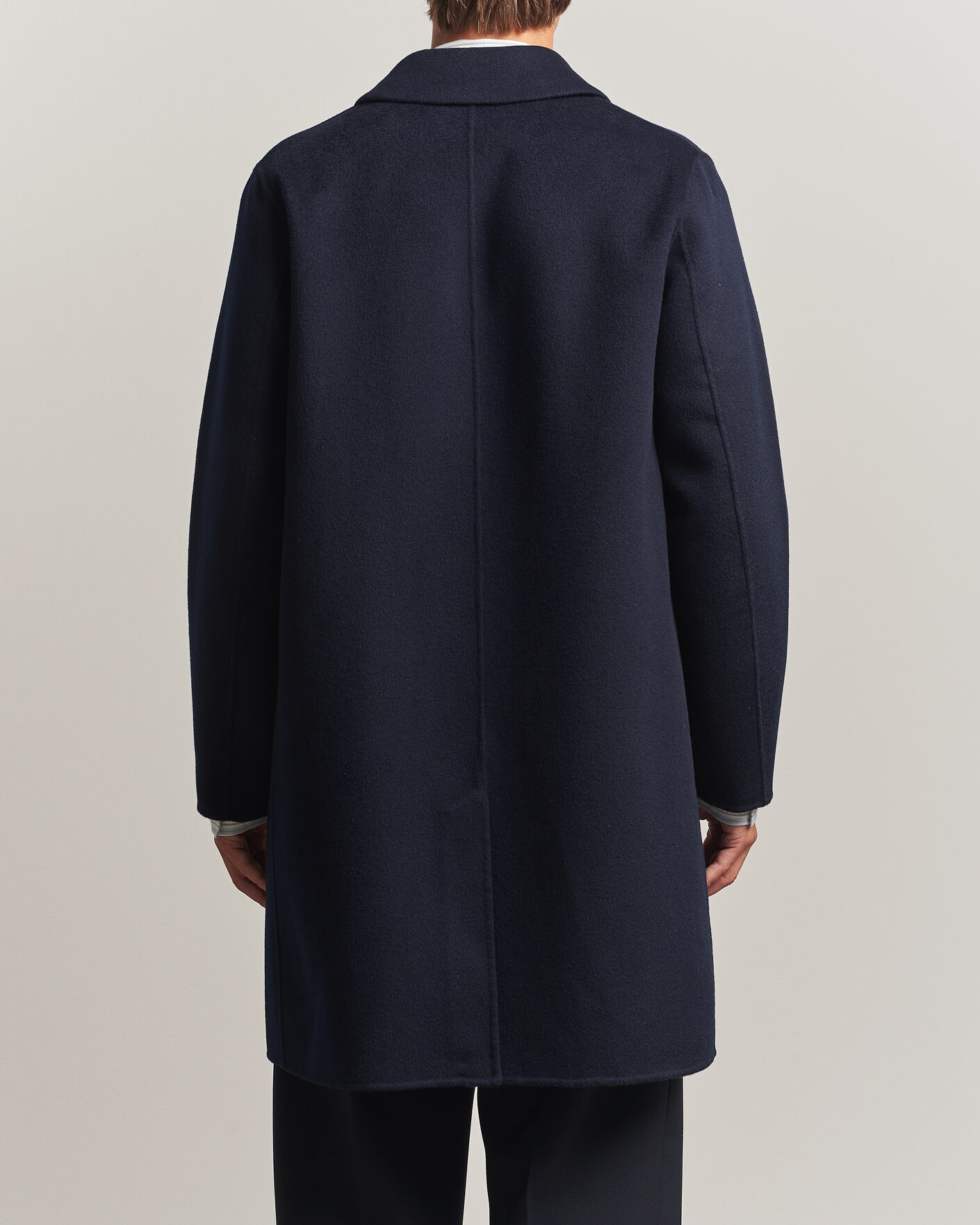 Mies | Takit | Aspesi | Double Wool Coat Navy