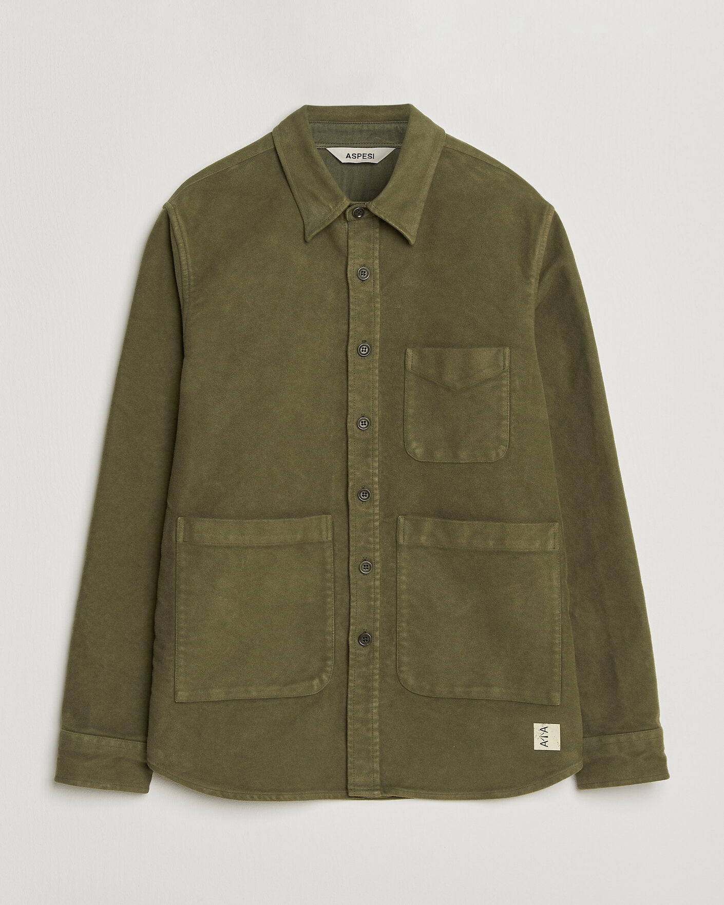 Mies | Kauluspaidat | Aspesi | Moleskine Utility Shirt Military