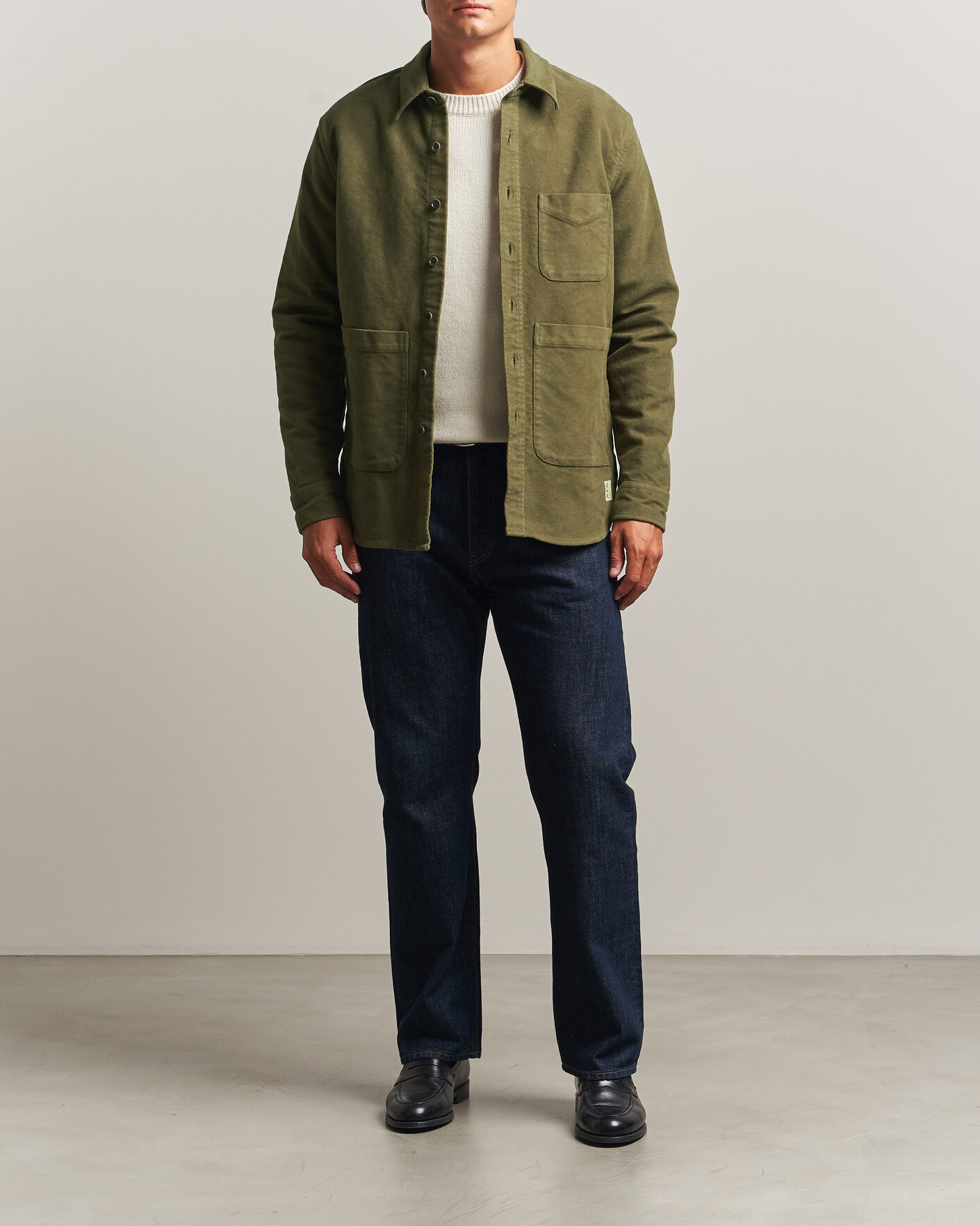 Mies | Kauluspaidat | Aspesi | Moleskine Utility Shirt Military