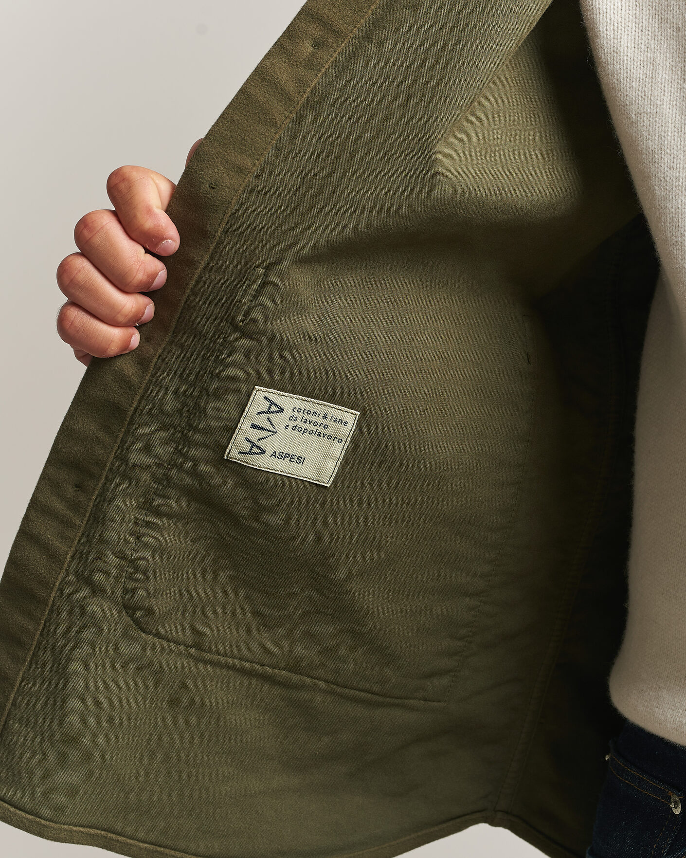 Mies | Kauluspaidat | Aspesi | Moleskine Utility Shirt Military