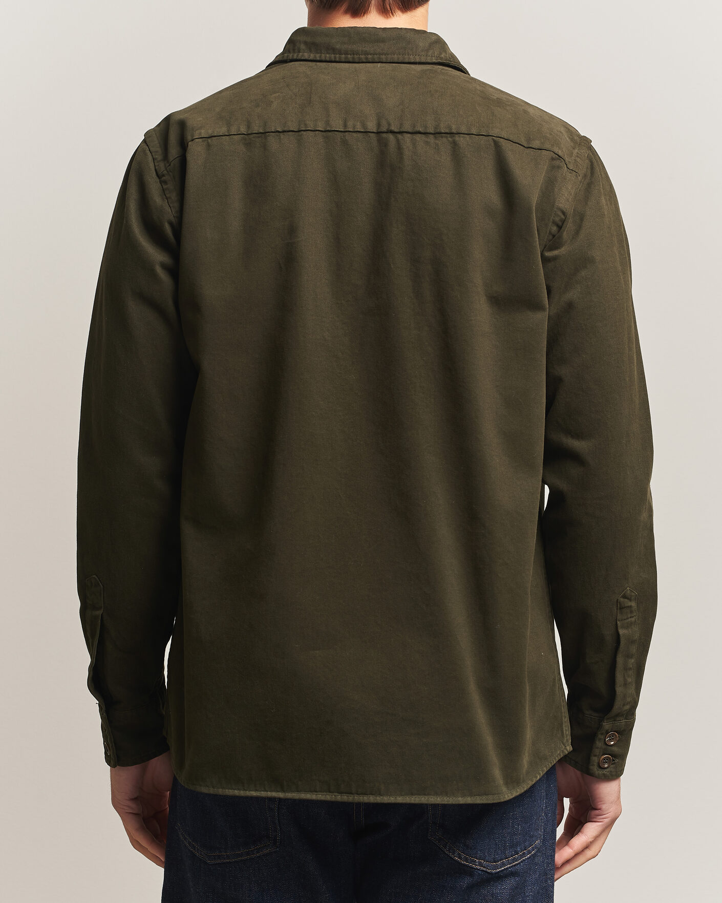 Mies | Kauluspaidat | Aspesi | Twill Cotton Overshirt Military