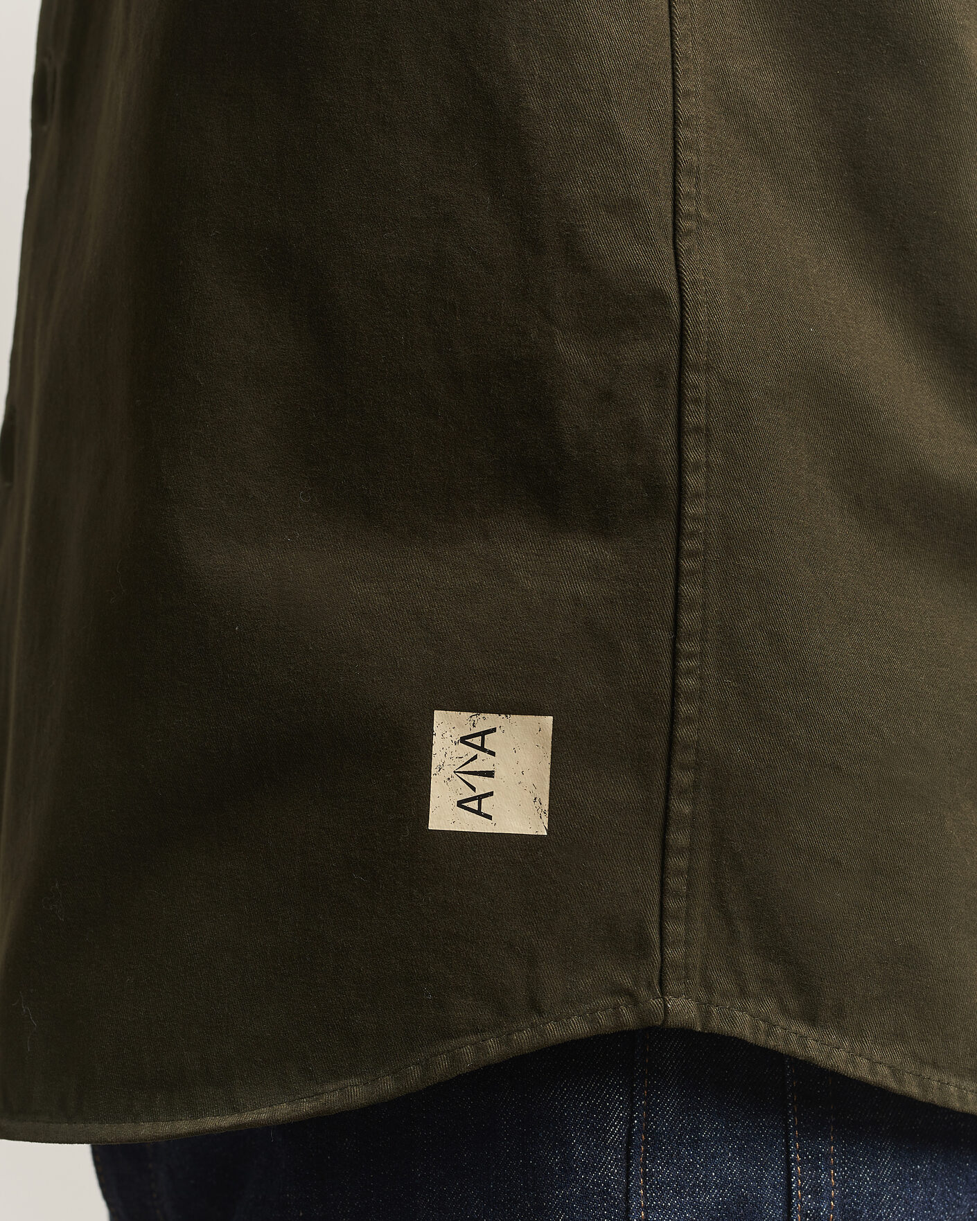 Mies | Kauluspaidat | Aspesi | Twill Cotton Overshirt Military