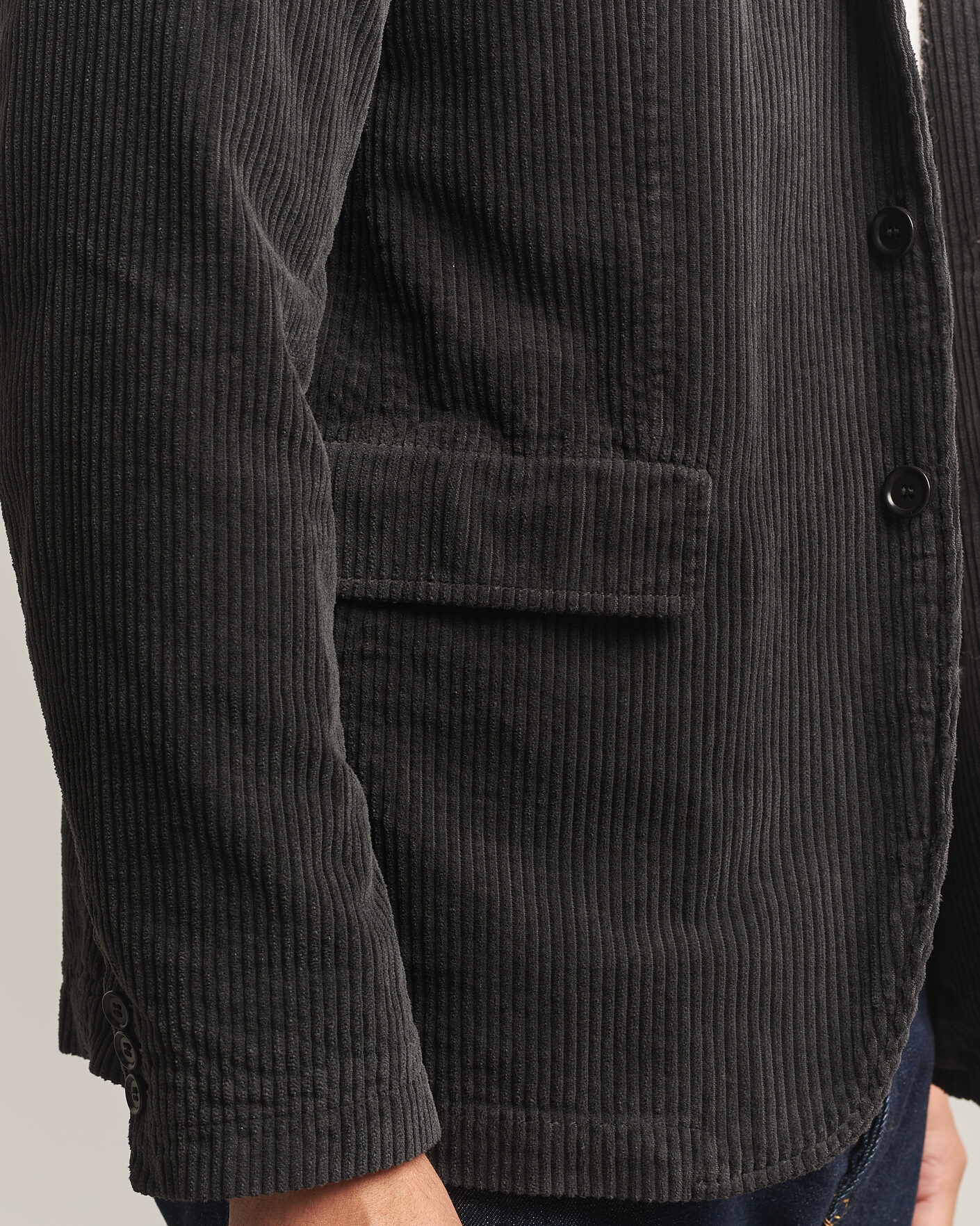 Mies | Pikkutakit | Aspesi | Corduroy Blazer Dark Brown