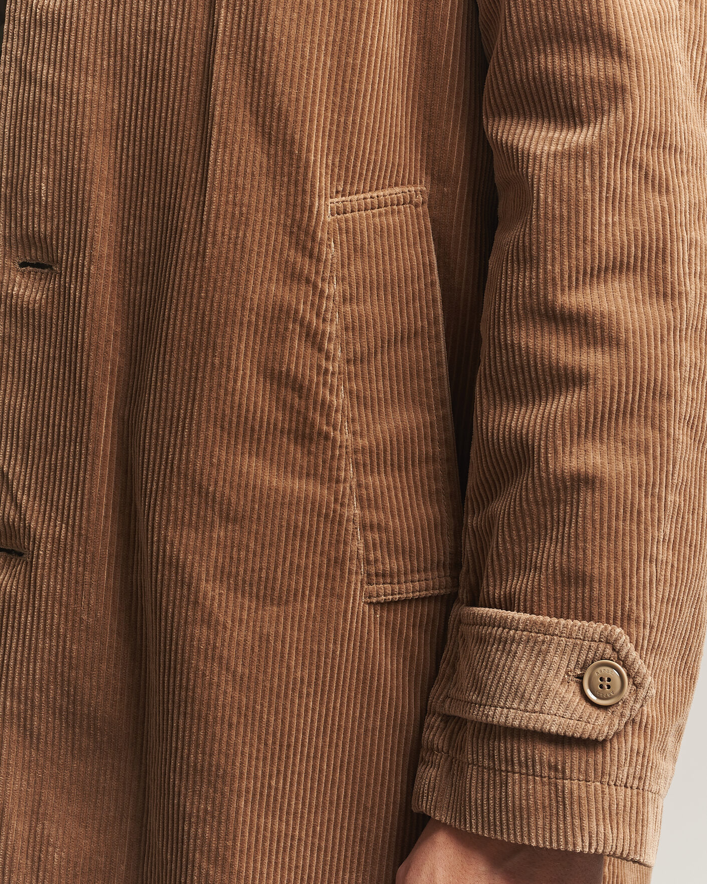 Mies | Takit | Aspesi | Corduroy Raglan Coat Beige