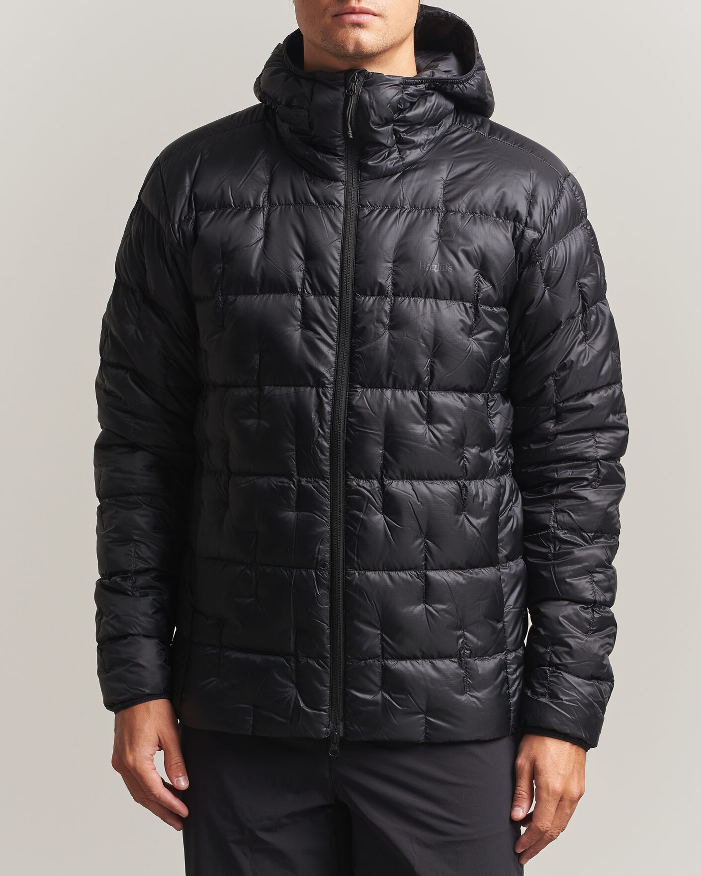 Mies | Takit | Haglöfs | Hede Down Hood Jacket True Black