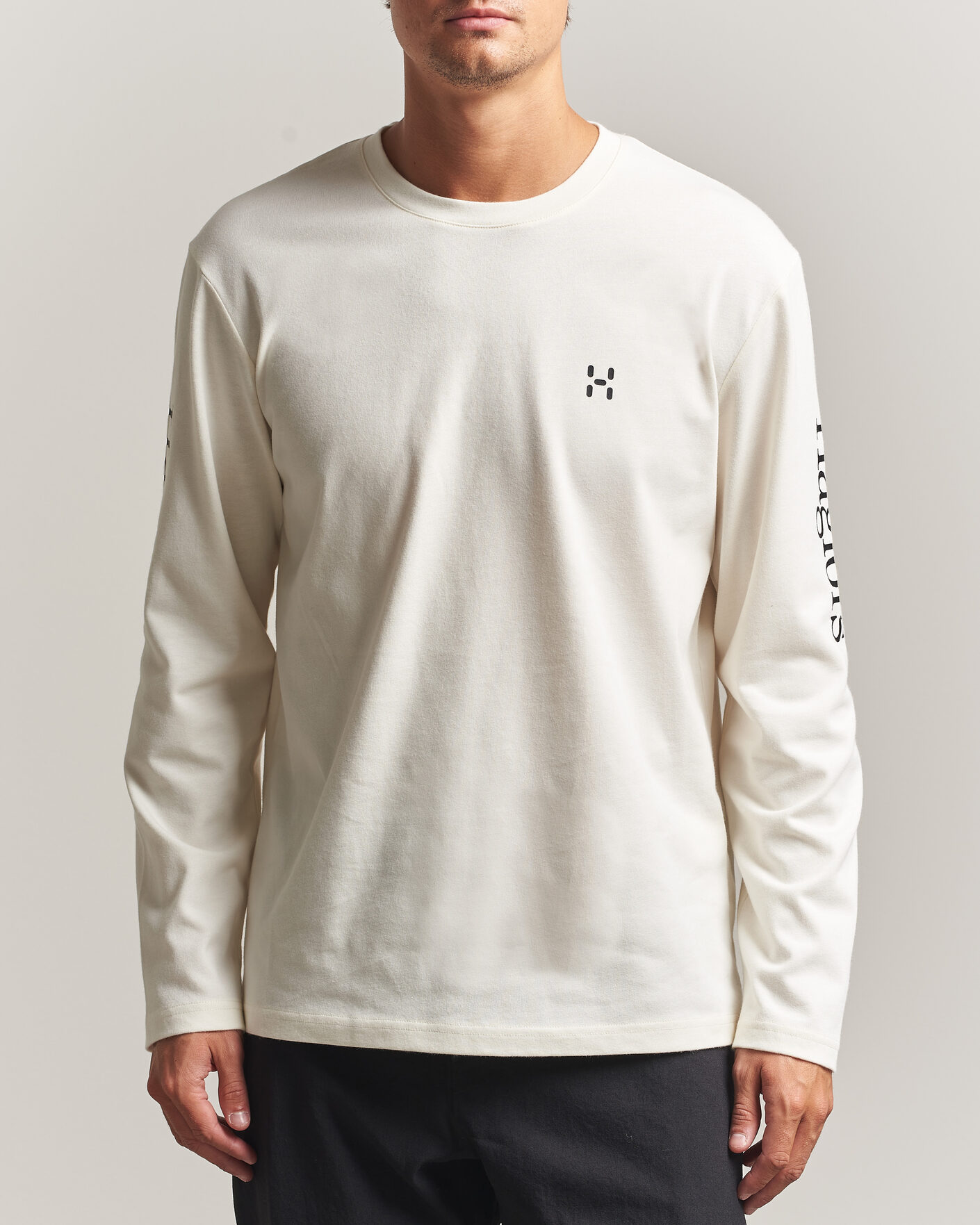 Mies | T-paidat | Haglöfs | Long Sleeve T-Shirt Soft White