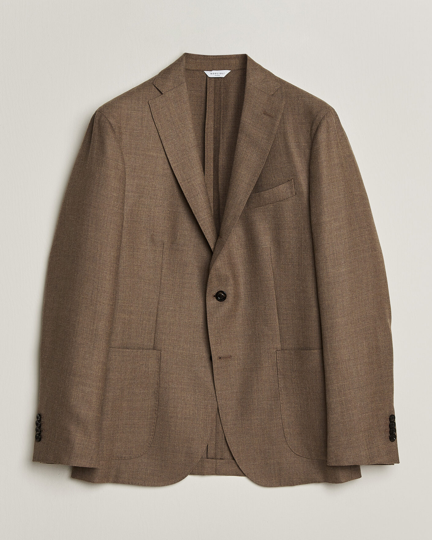 Mies | Pikkutakit | Boglioli | K Jacket Wool Hopsack Blazer Beige