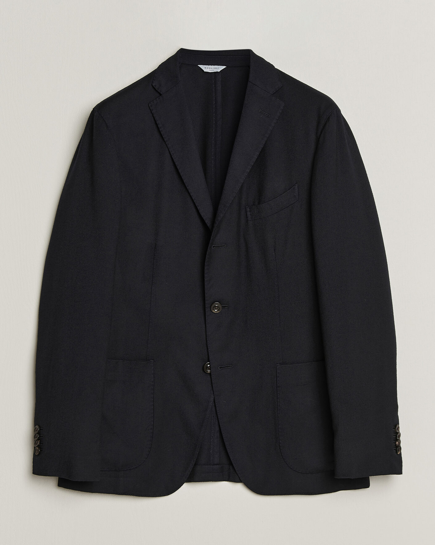 Mies | Pikkutakit | Boglioli | K Jacket Soft Touch Flannel Blazer Navy
